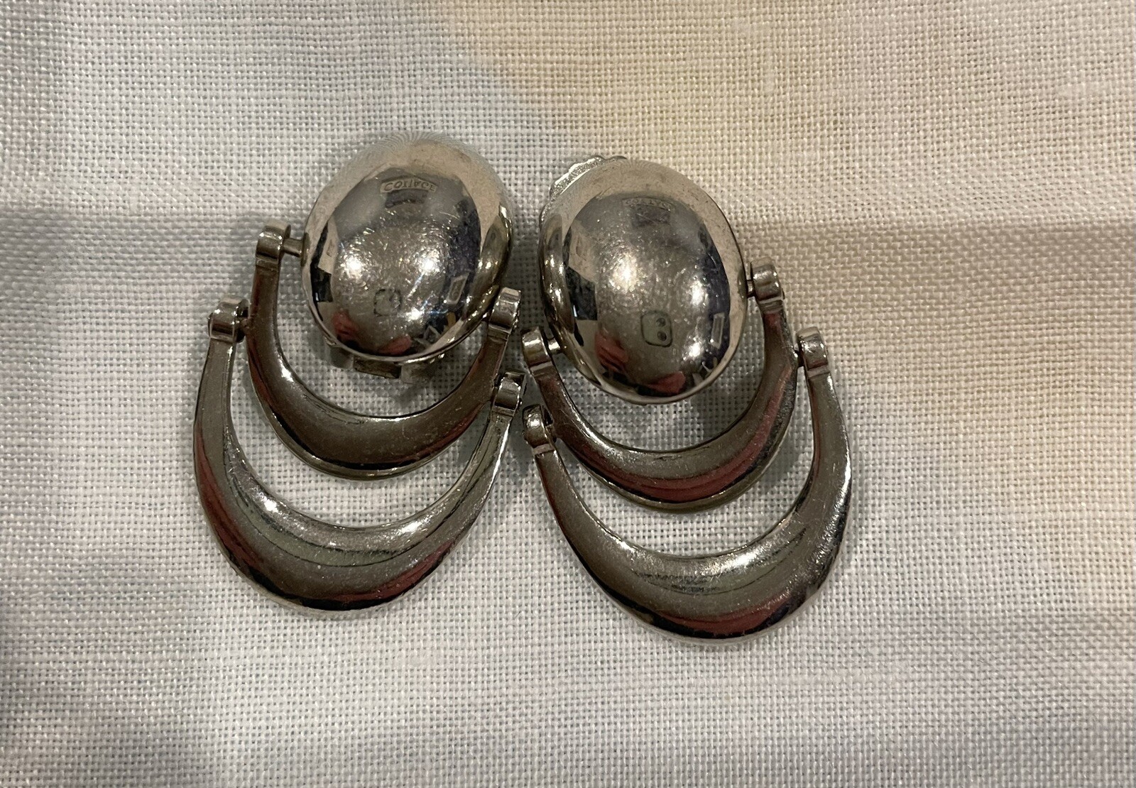 Vintage Clip On Earrings Set Of 10 Different Styles And Shapes And Color.