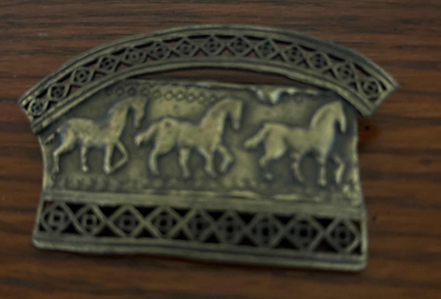 Vintage JJ Horses Brooch Pin Jonette Jewelry 2” X 1.5”