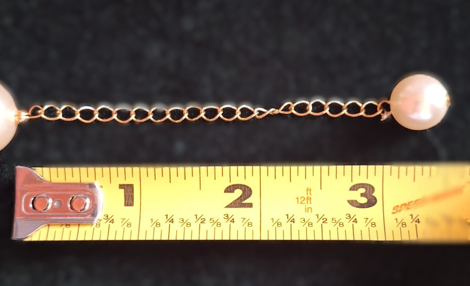 Vintage Large Faux Opulent Pearl Hand Knot Choker Necklace w Extension Chain