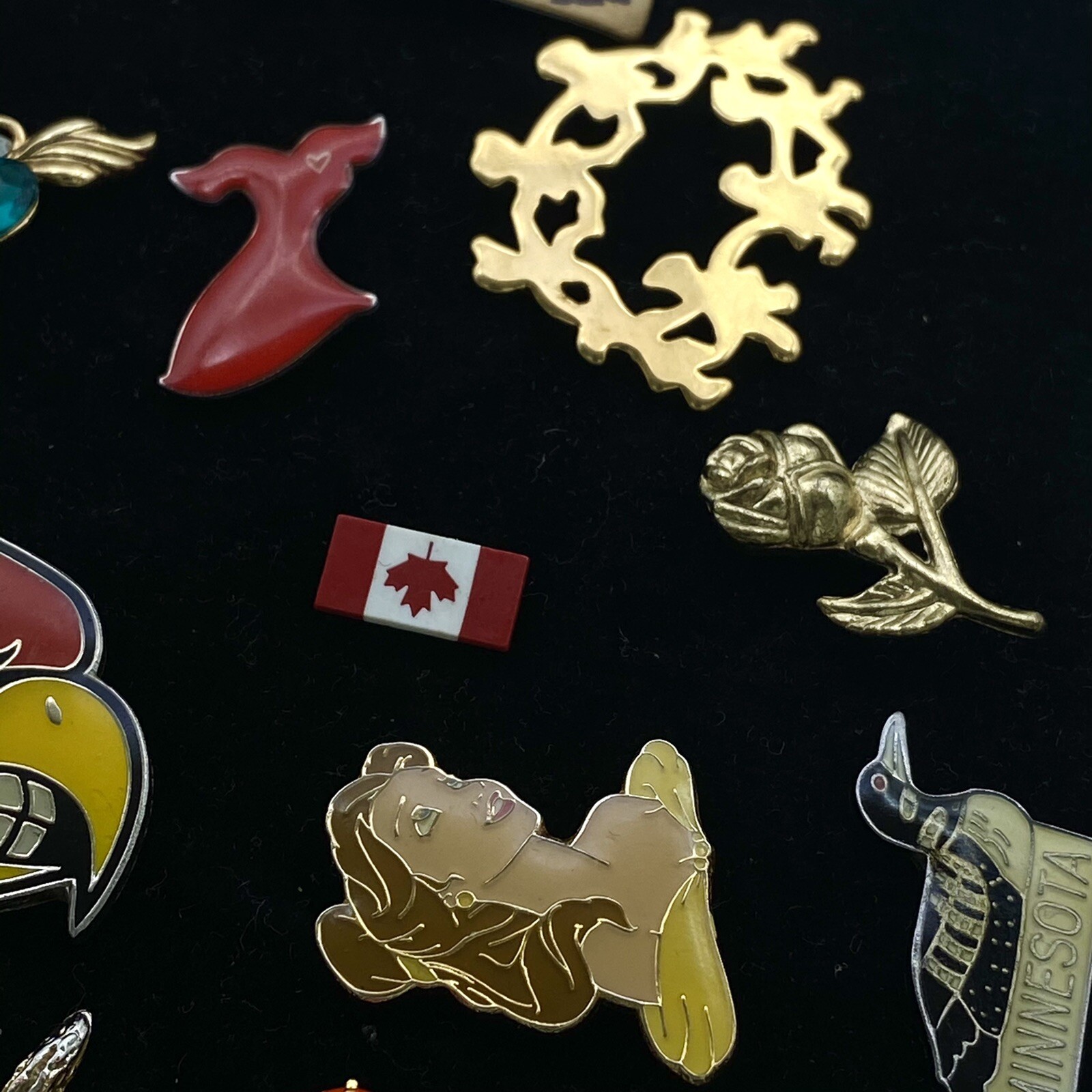 Vintage Enamel Pin Lot 15 Disney Harry Potter Dragonfly Ladybug Collectibles