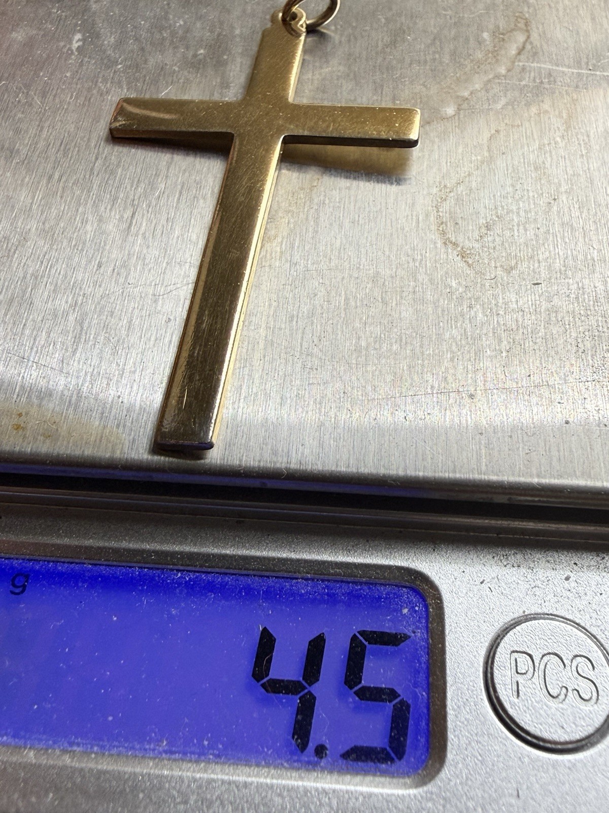 Vintage Large 1/20 12k Gold Filled Cross Pendant 2” X 1 1/4”