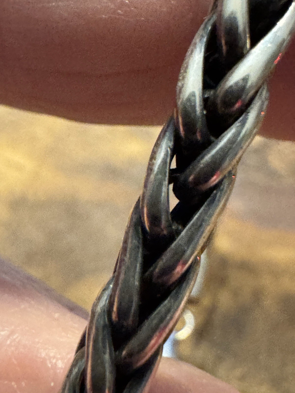 Paz Israel Bracelet Ring 925 Sterling Silver Rose Wheat Chain Set Size 6 Ring