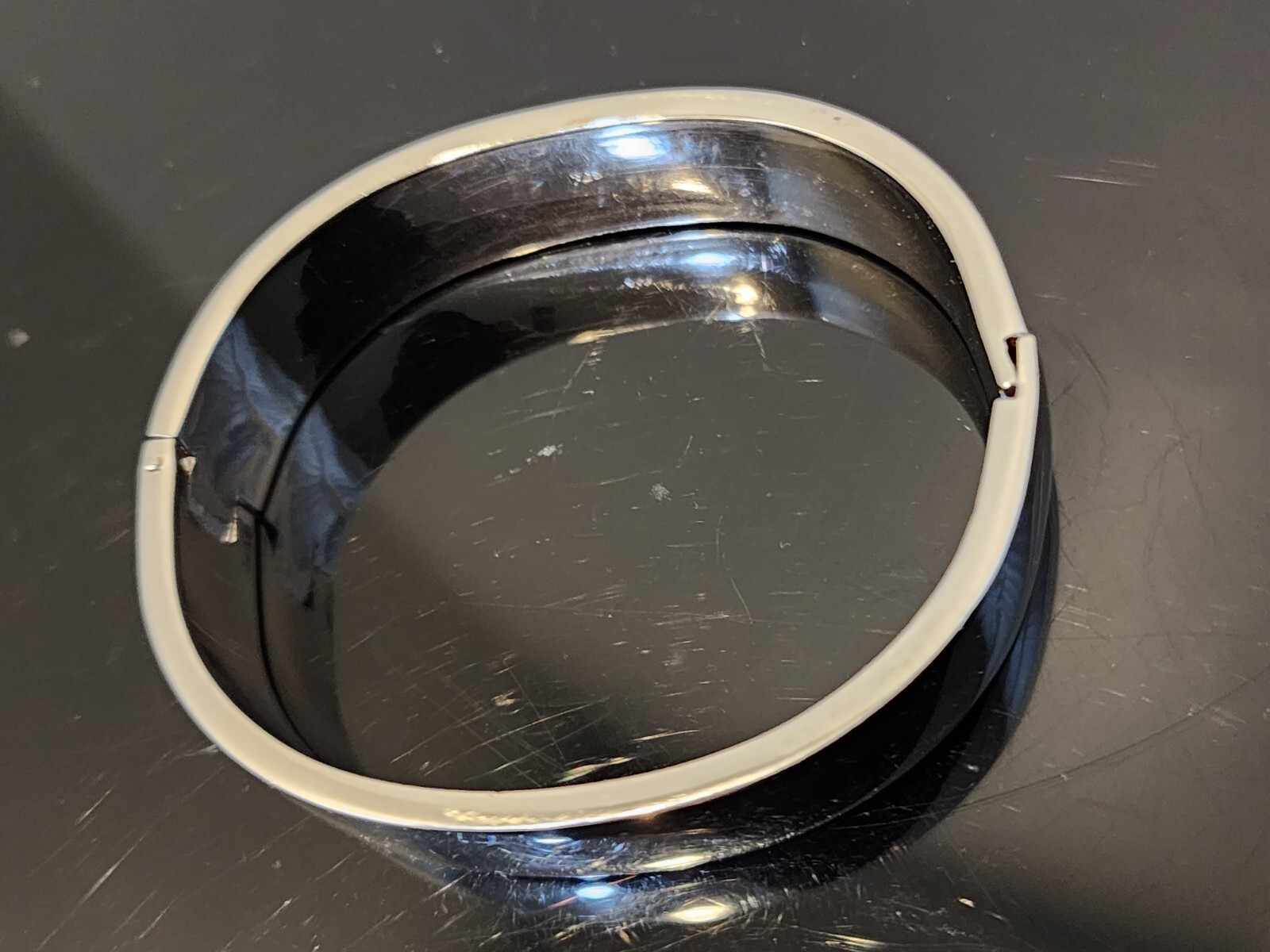 Vintage Sterling Silver Bangle Bracelet MCM Thick and Heavy 64 Grams