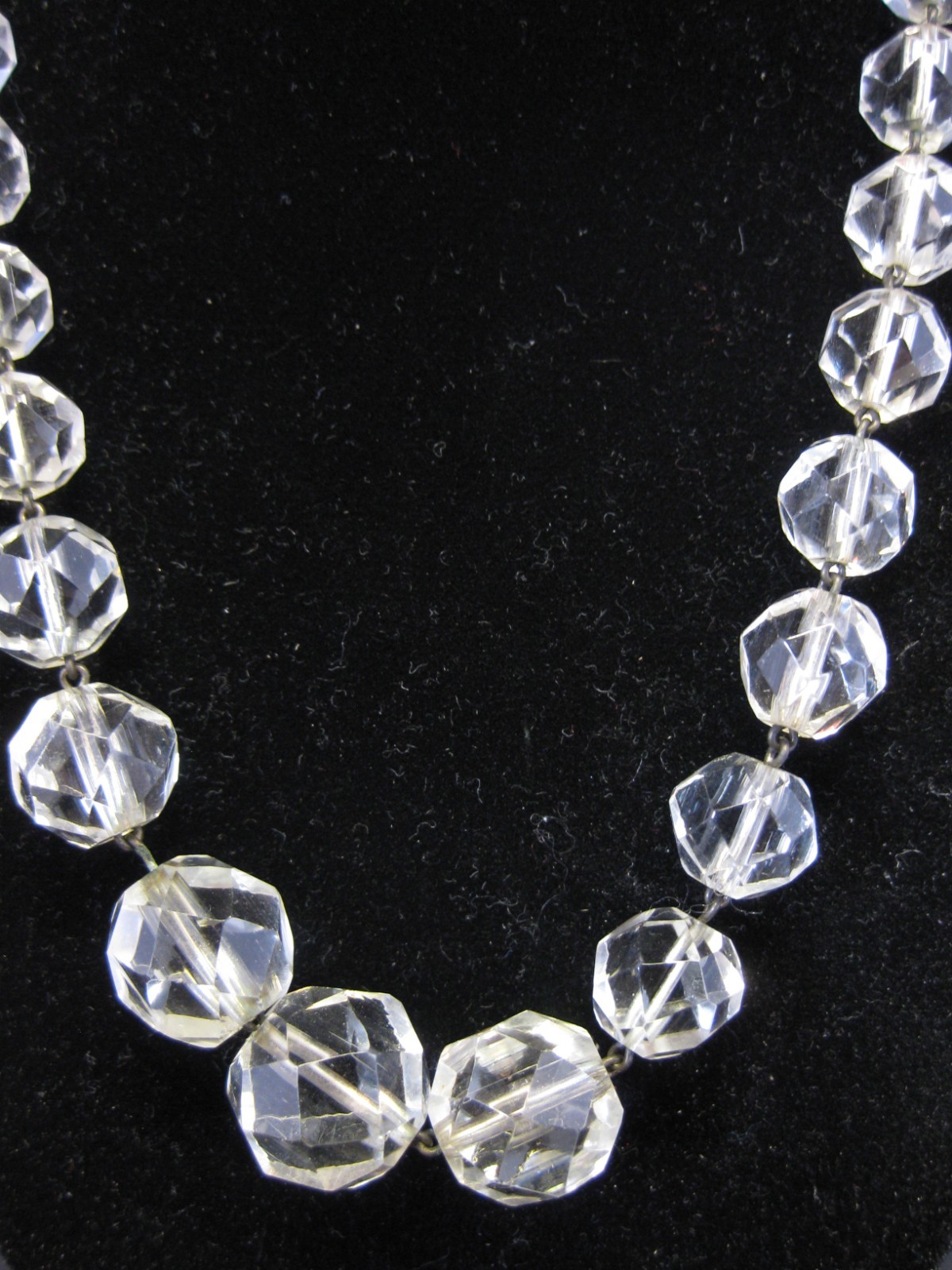 Vintage Crystal Beaded Choker Necklace