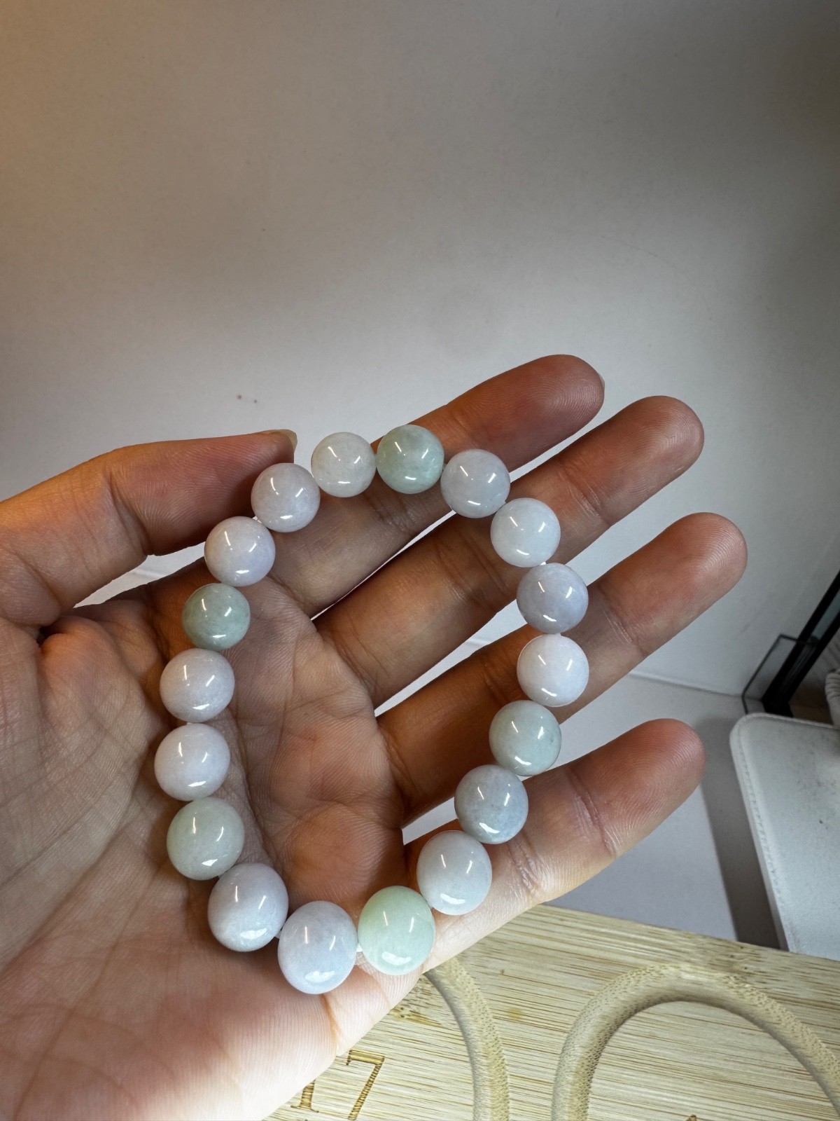 Natural Burmese A-Grade Jade jadeite beads bracelet 10-11mm new in box free ship