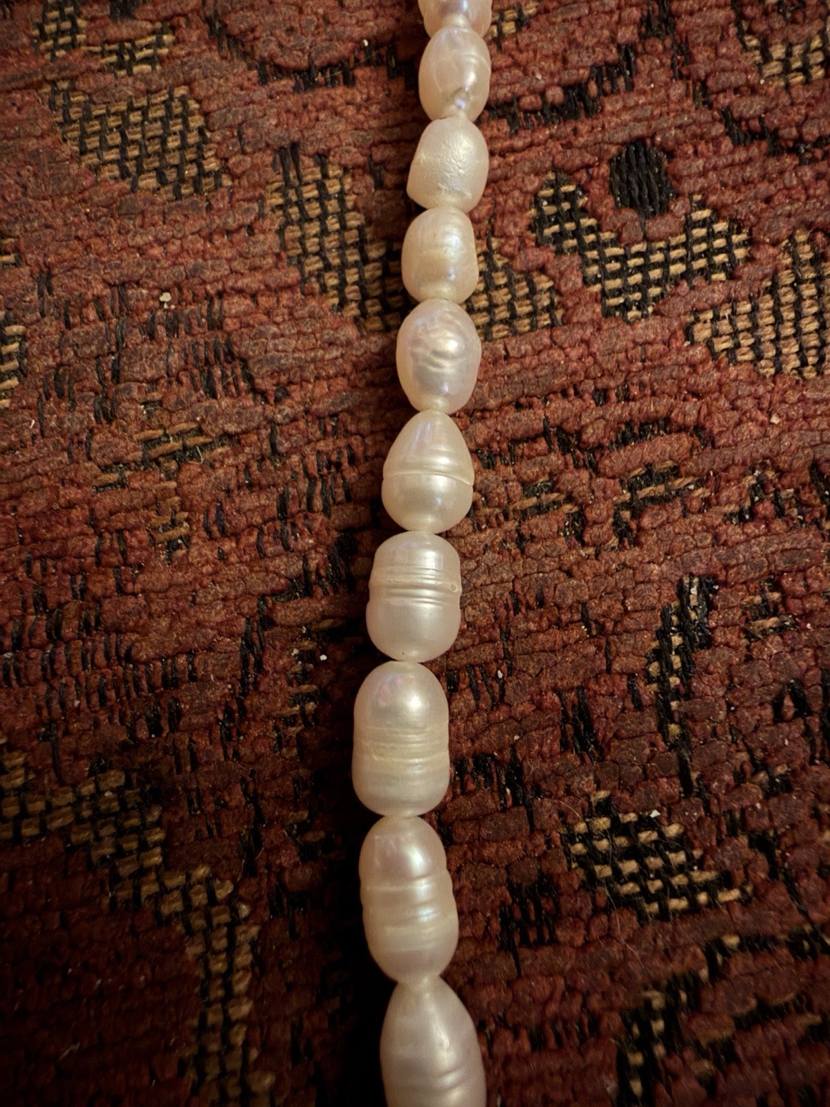 Vintage Freshwater Baroque Pearl Necklace Approximately 22 Inches Long.