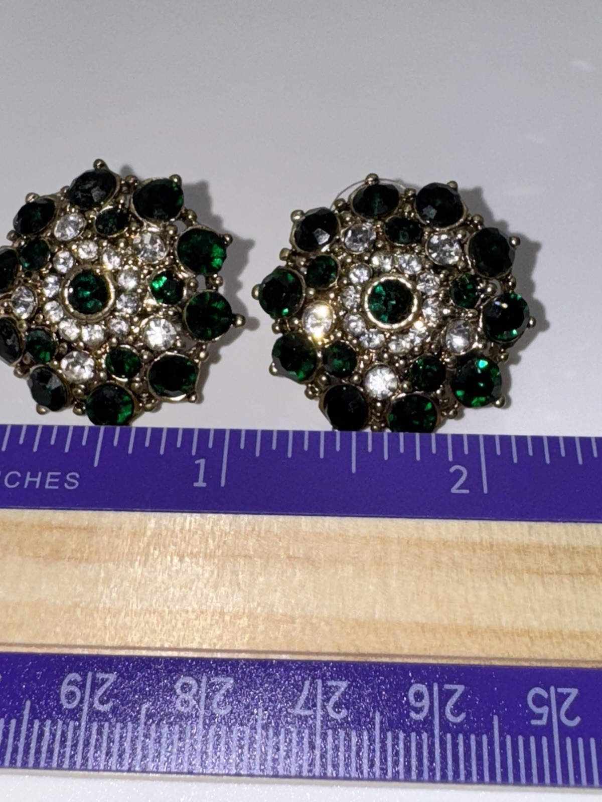 Vintage Emerald Green Glass Bead Wire Wrap Bracelet Earrings Pendant Set