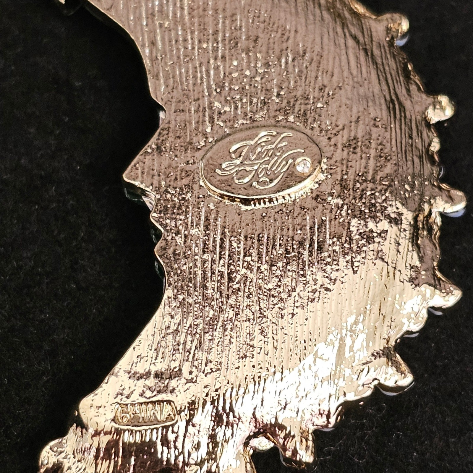 Kirks Folly Goddess Moon Magnetic Necklace & Pendant 30″ Celestial Gold Tone