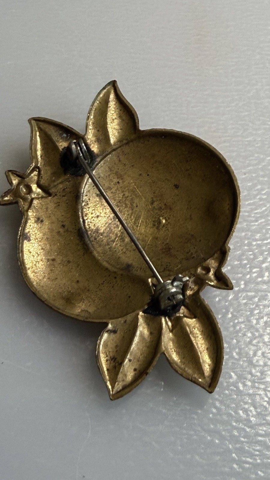 Vintage 1950s Oranges Souvenir Collectible Brooch Pin California CA 2″ metal