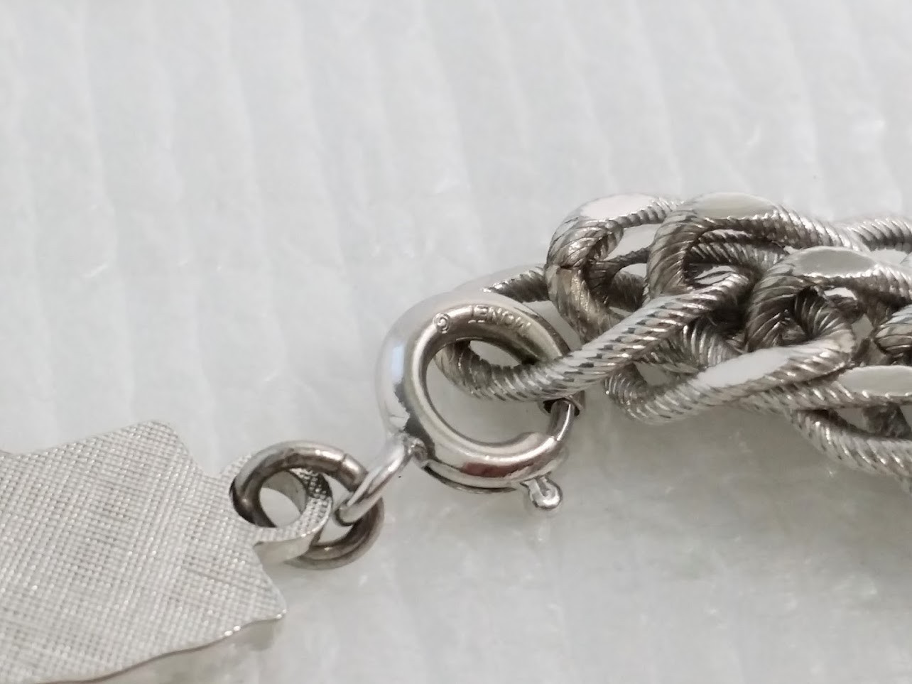 Vintage MONET Silver Tone California Airplane Travel Charm Starter Bracelet