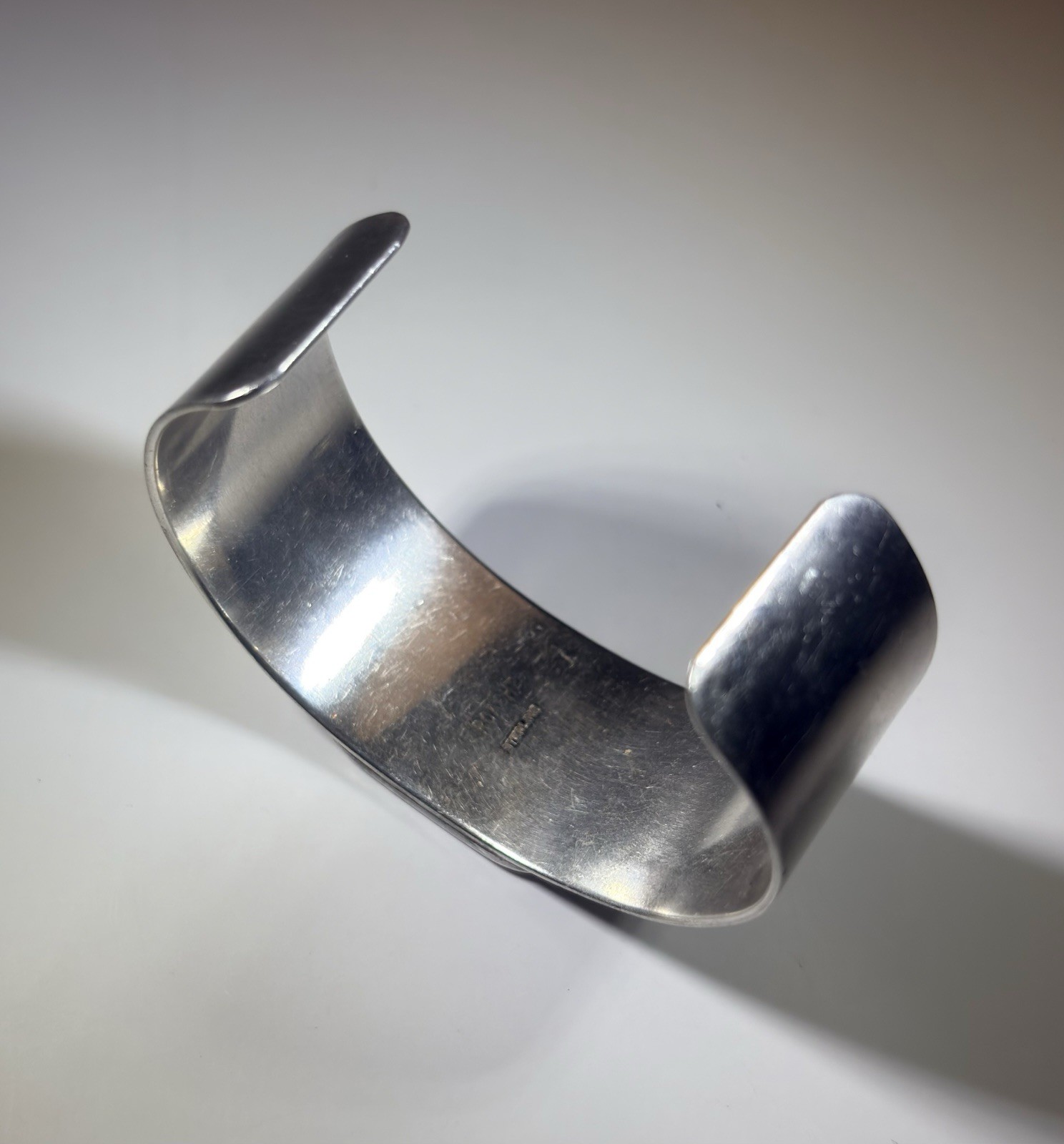 VTG 70s Sterling Silver Cuff Bracelet Bill Roach ROACH2 Abstract Modernist Art