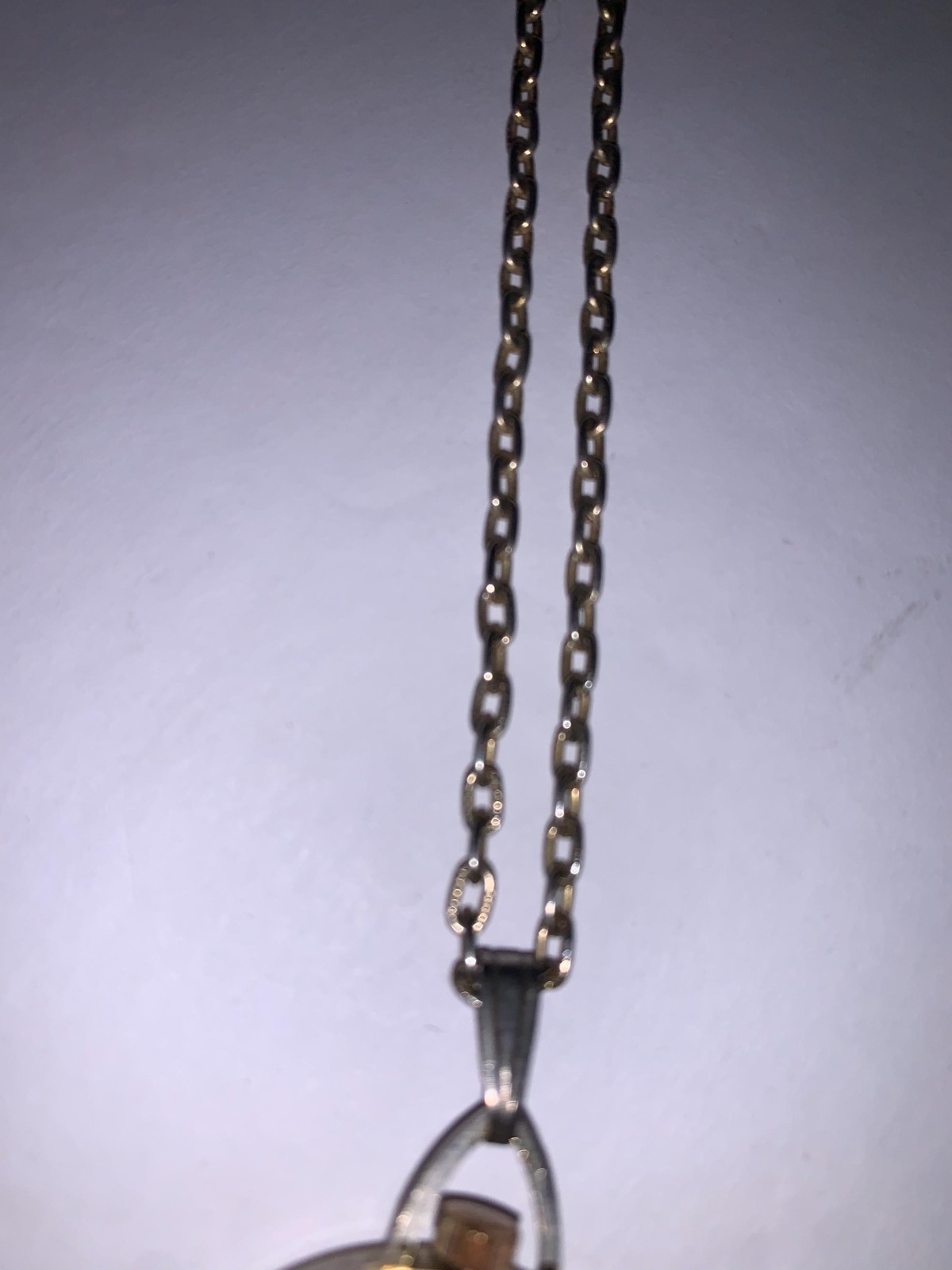 Vintage Lucerne Necklace Watch Gold Toned With Clear Rhinestone Not sure if work