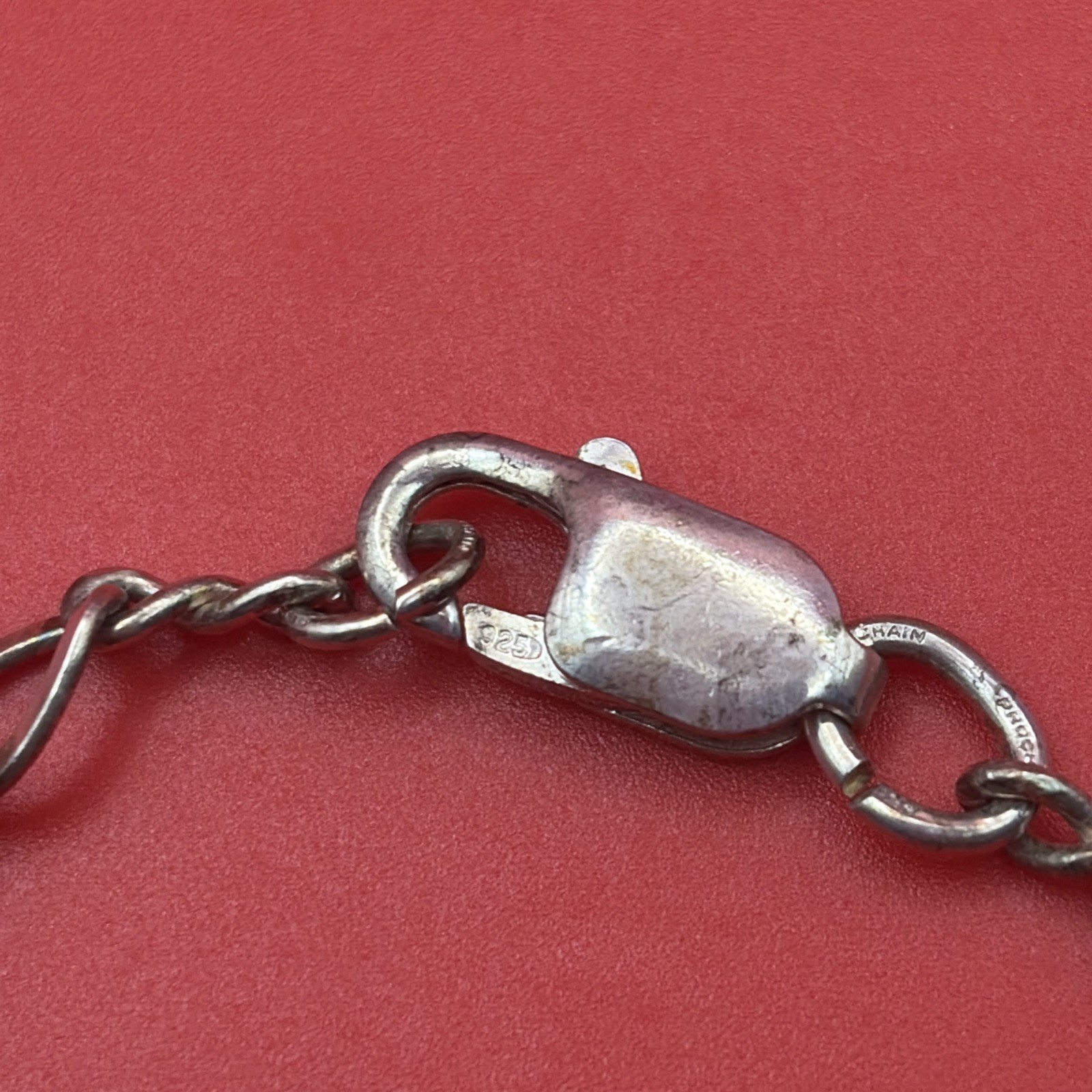 Sterling Silver – 6mm Infinity Loop Chain 8.5″ Starter Charm Bracelet – 6g