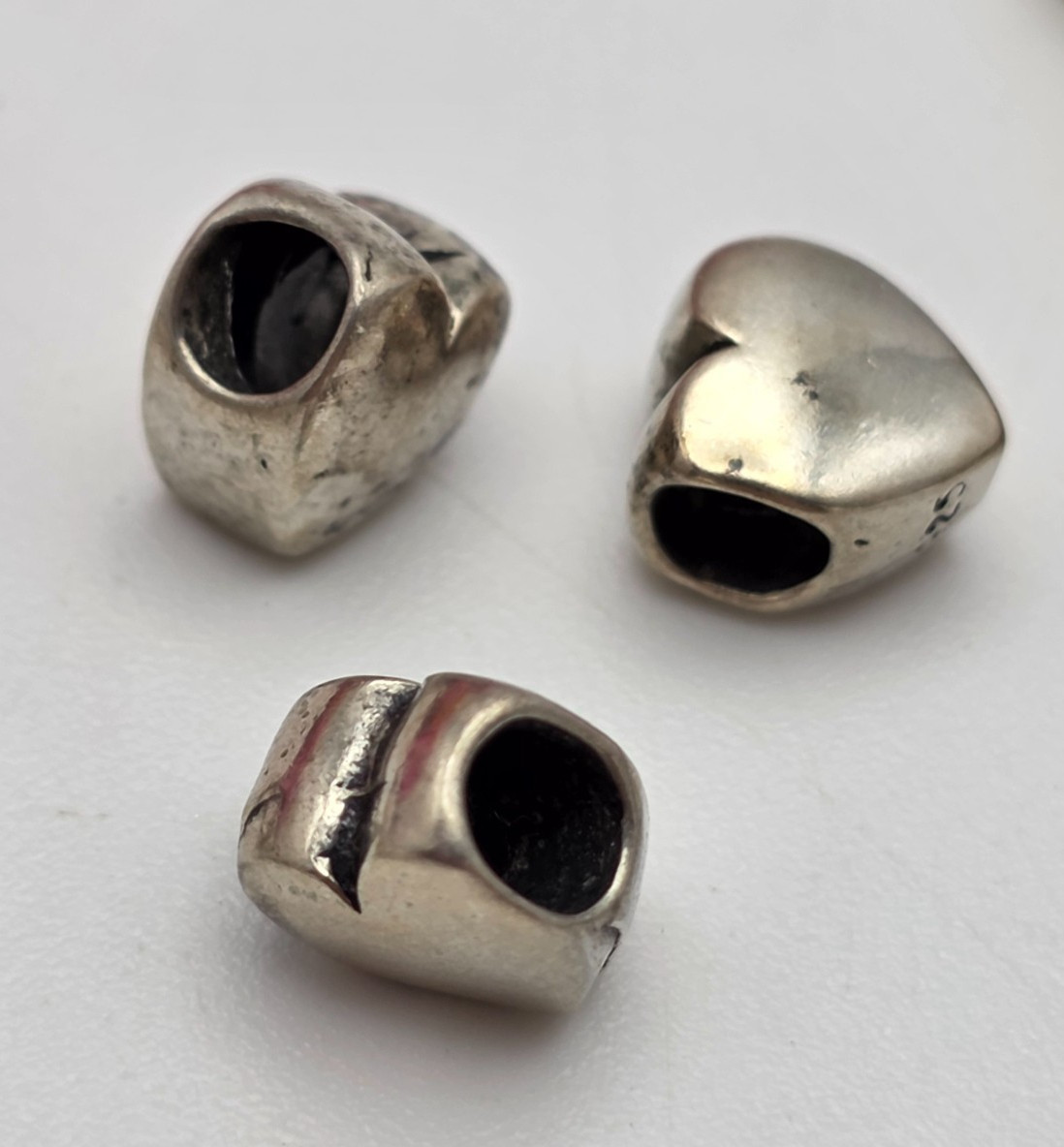 Vintage Sterling Silver Kids Figure And Hearts Charm Lot Of 8 Pieces