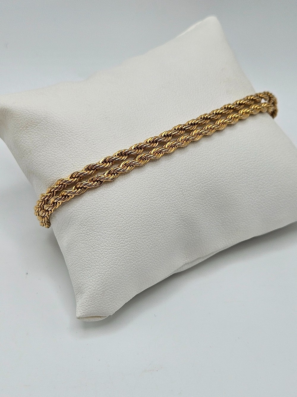 VINTAGE Gold Plated Double Strand Rope Bracelet Unisex