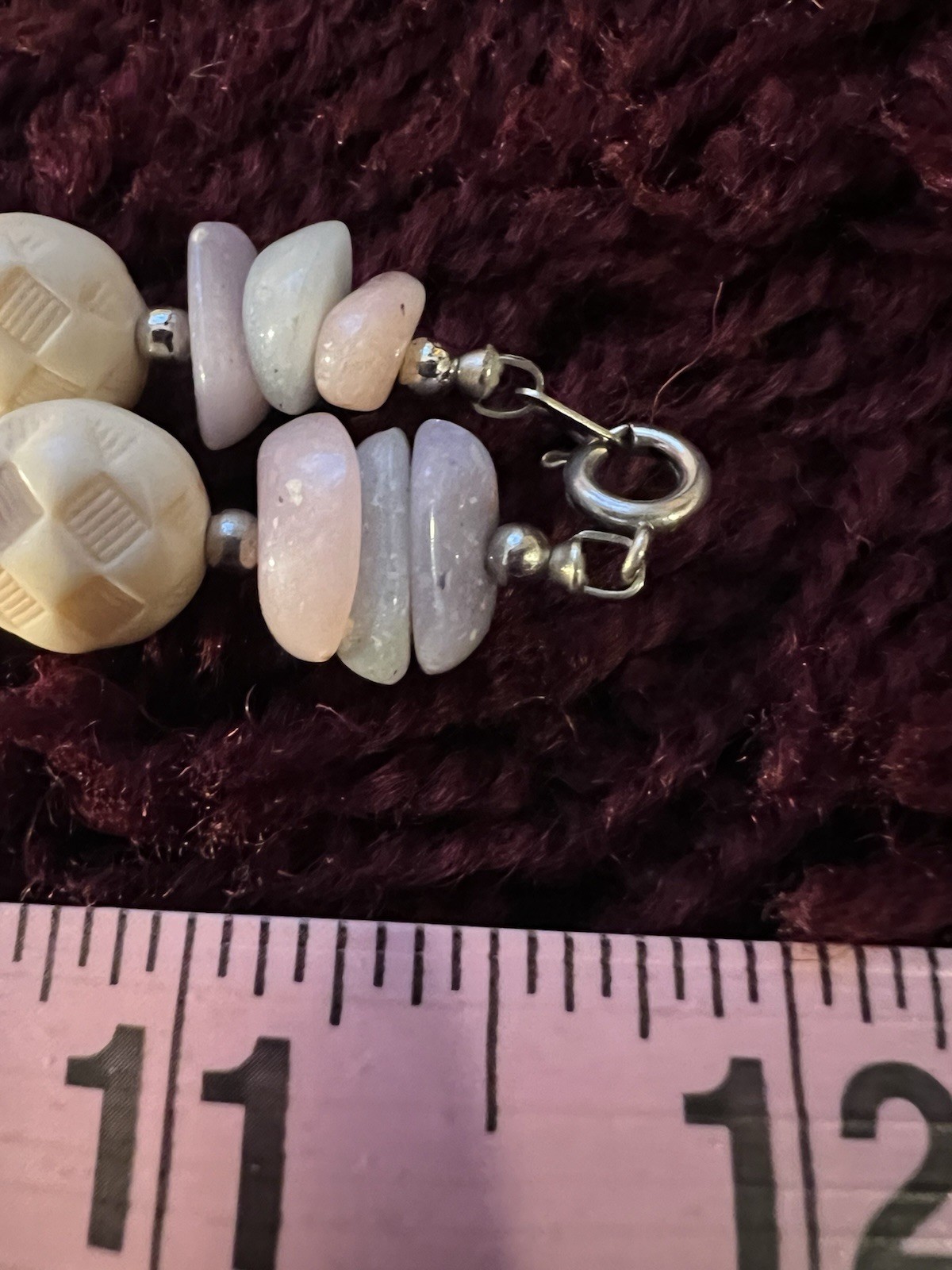 Vintage Beaded Pastel Lucite Necklace