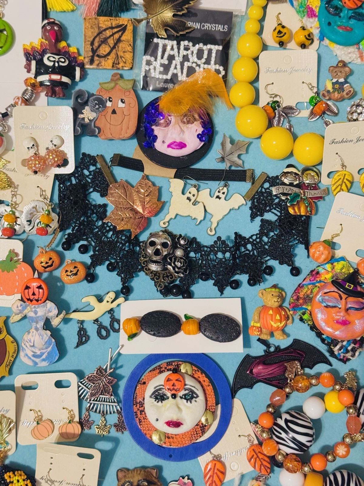 Halloween Fall Theme Jewelry Lot Of 65. Some Signed Some New With Tag