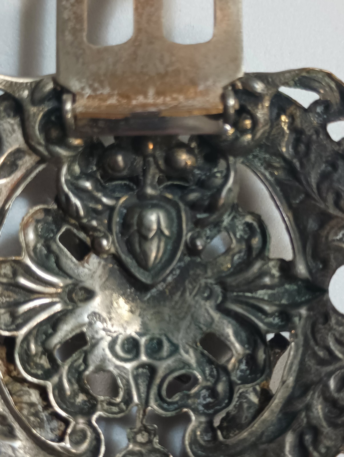 Rare, Vintage Broach/Dress Clip from 1895 To 1910 Era. Sterling Silver Plated.