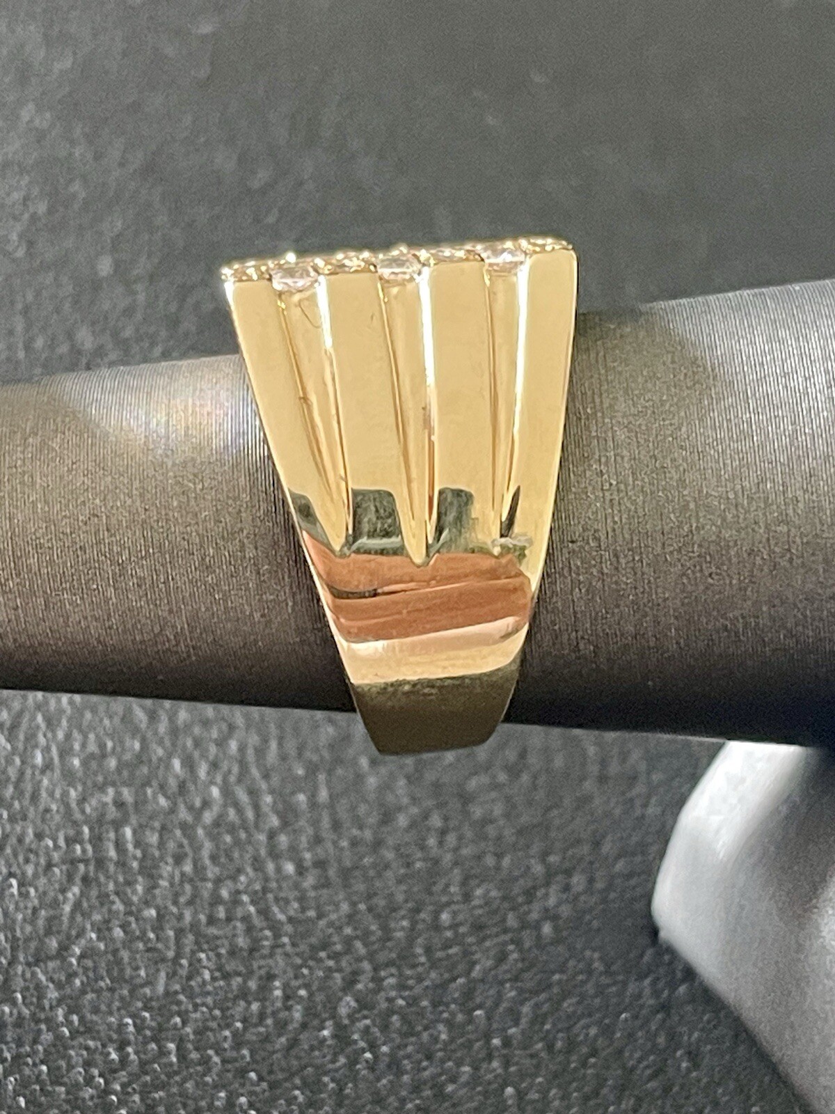 14k Yellow Gold 1.00CTW Diamond Statement Ring (B23)