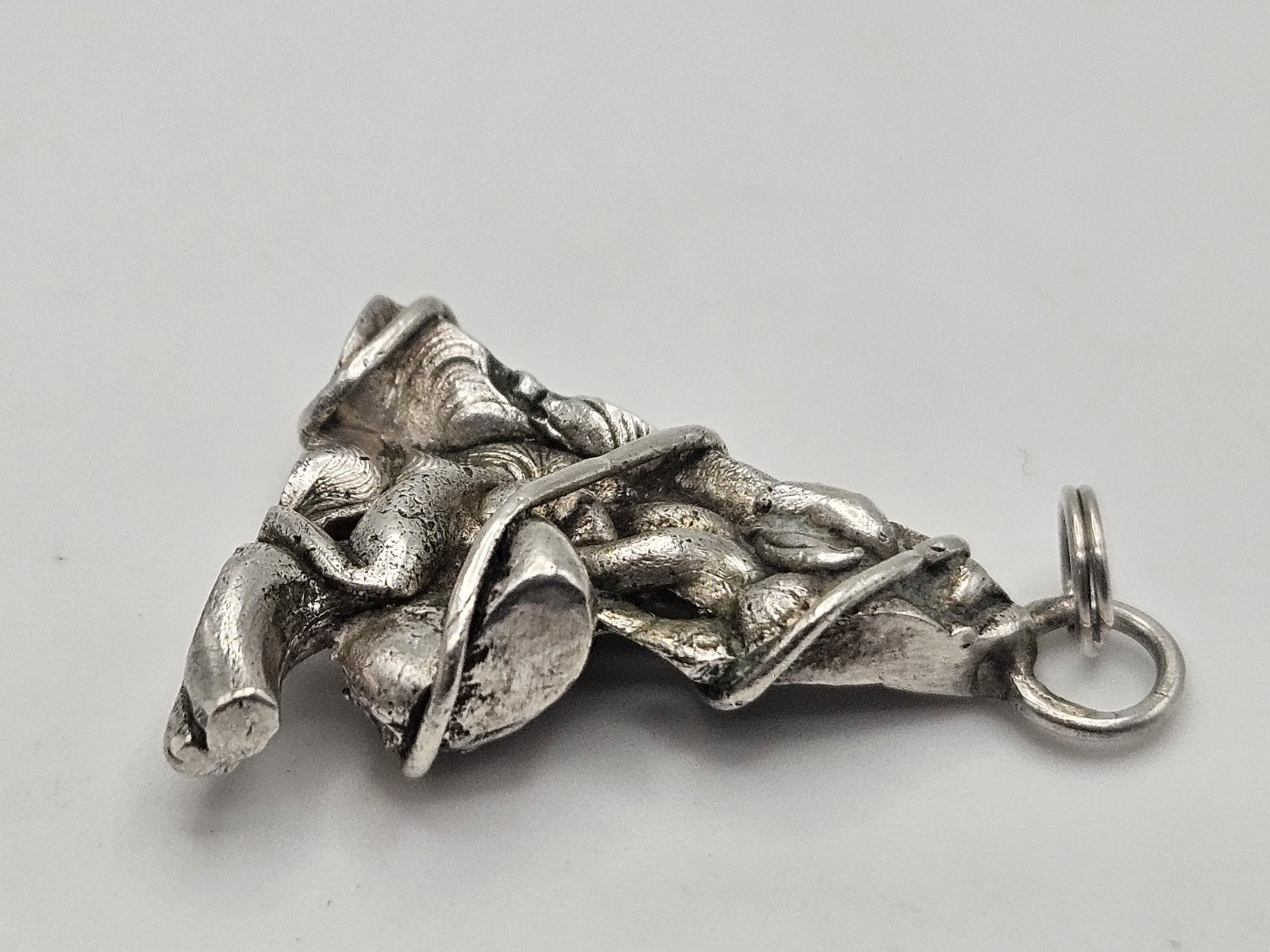 Vintage Brutalist Modernist Sterling Silver Pendant