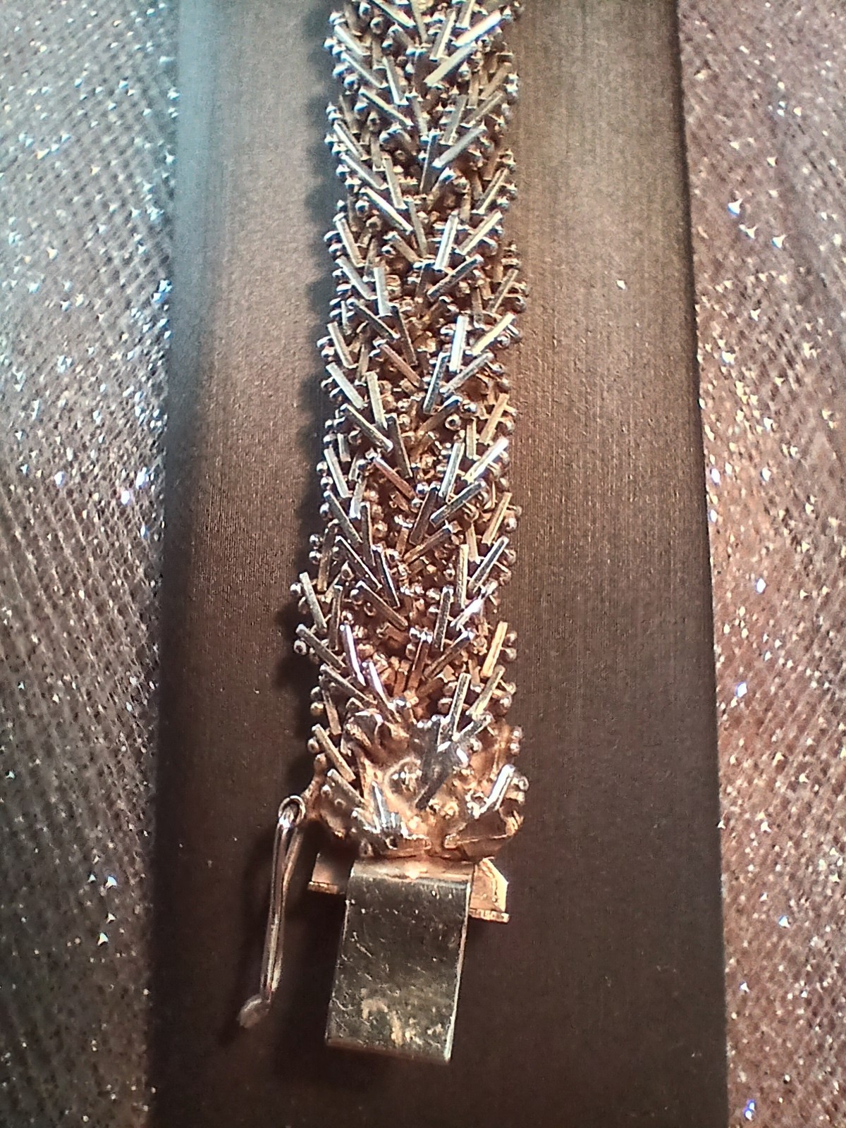 Sterling Silver 37.85 gram Bracelet Handcrafted Weaved Flexable Taxco MEX 6.5″