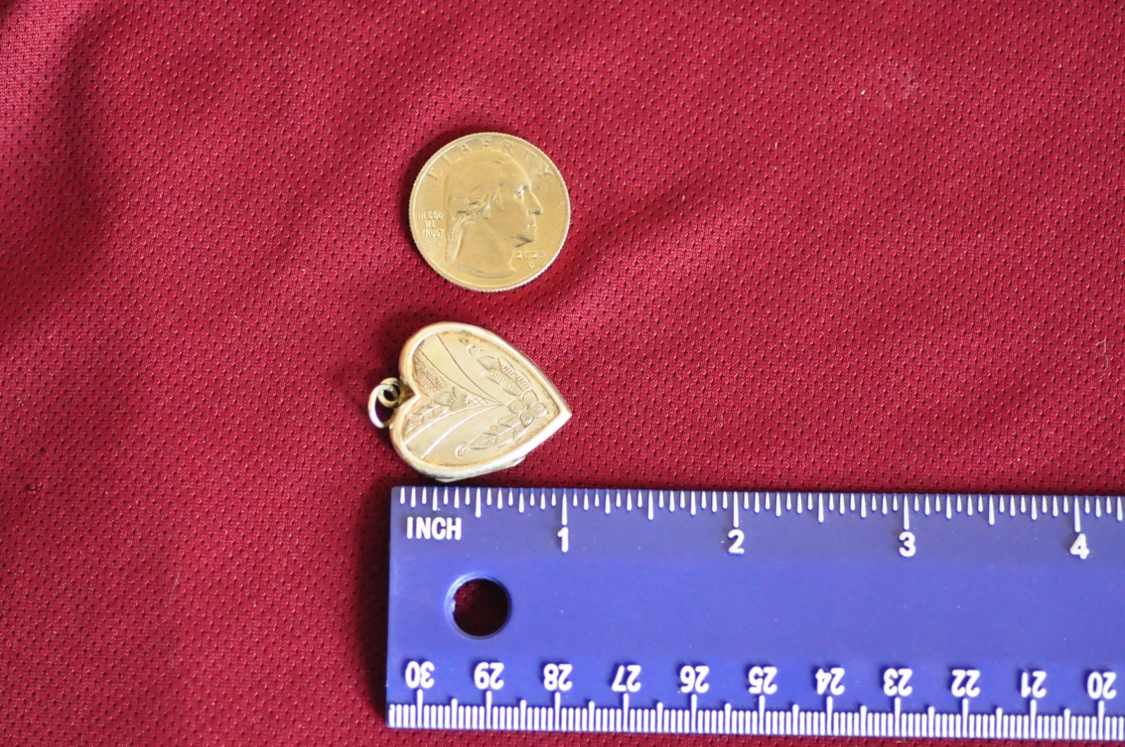 Victorian Sterling Heart Locket – Gold Washed Interior – Mother Daughter Gift