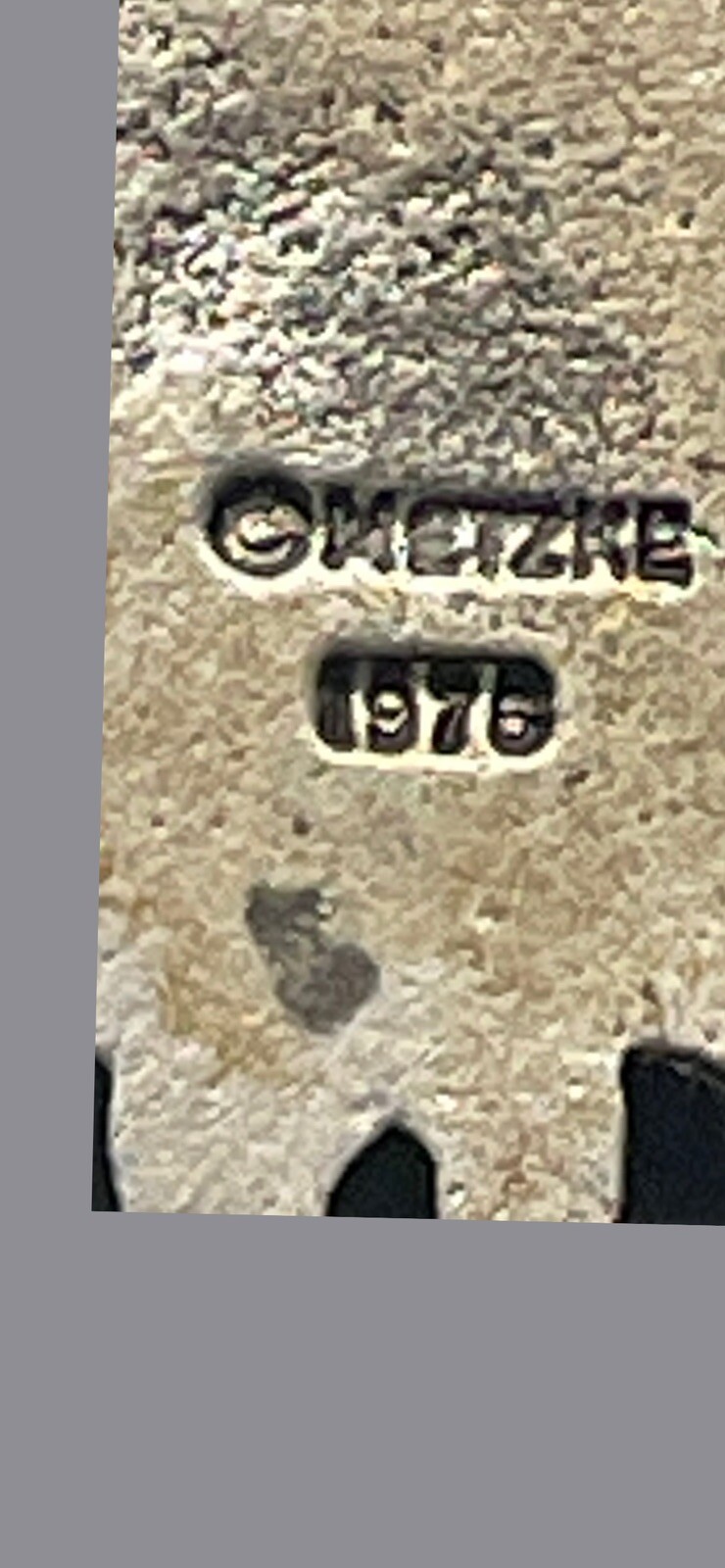 Vintage Metzke Key Ring Pewter SUN 70’s Retro Mod Celestial or Pendant