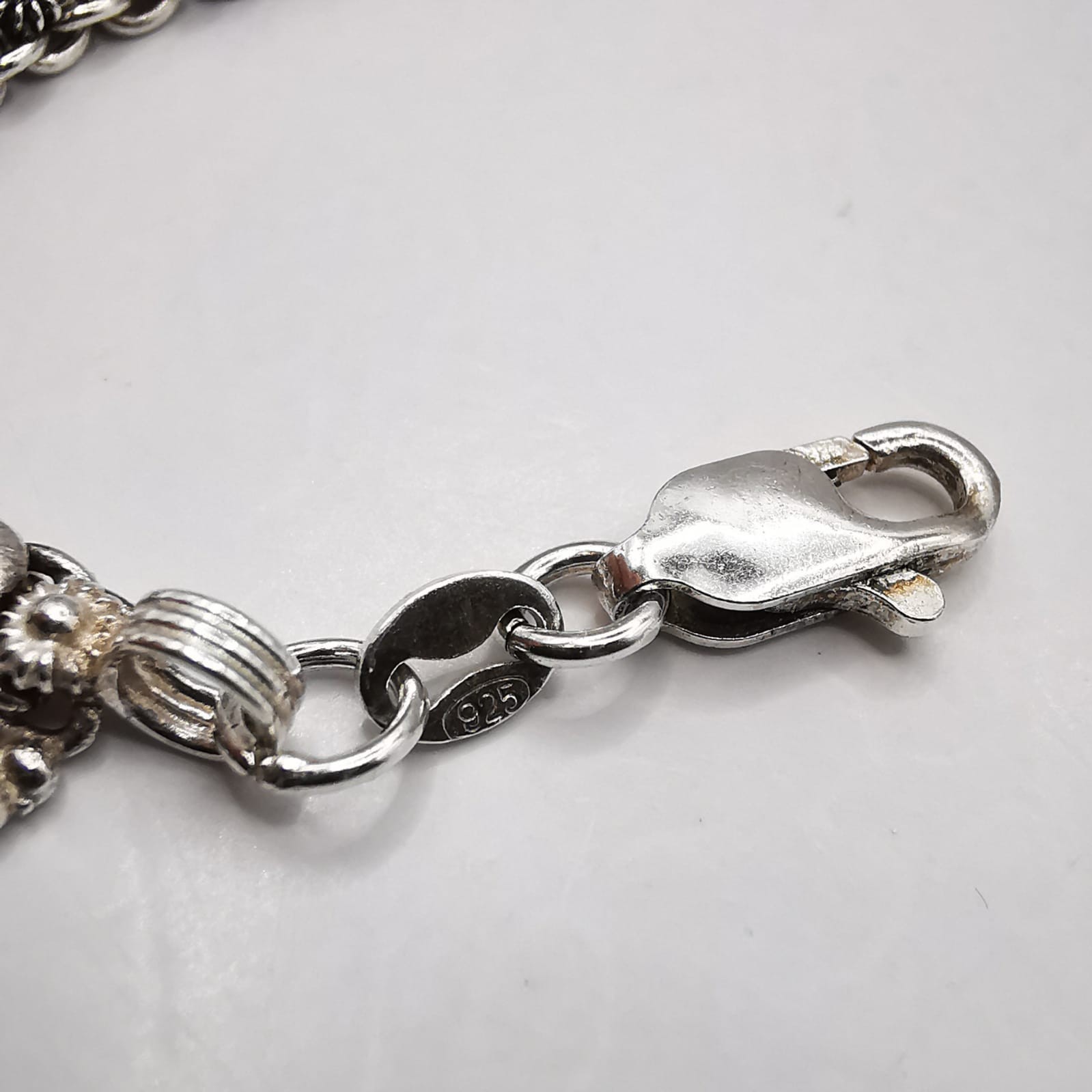 Vintage Beautiful Jewelry Chain,925 Sterling Silver,Signed , Handmade 25,10g