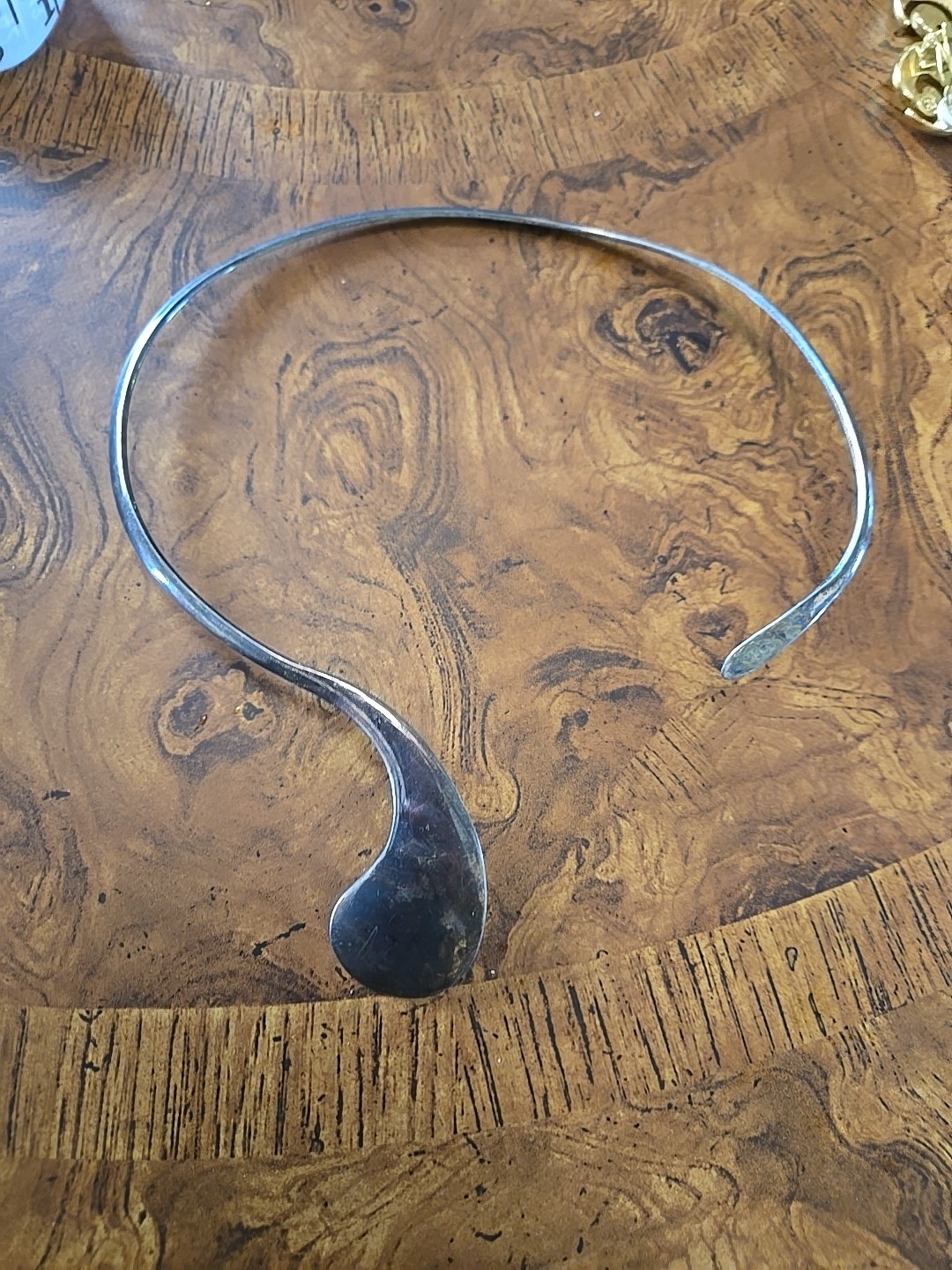Vtg DDD Dominique Dinouart Mexico Modernist Sterling Silver 925 Collar Necklace