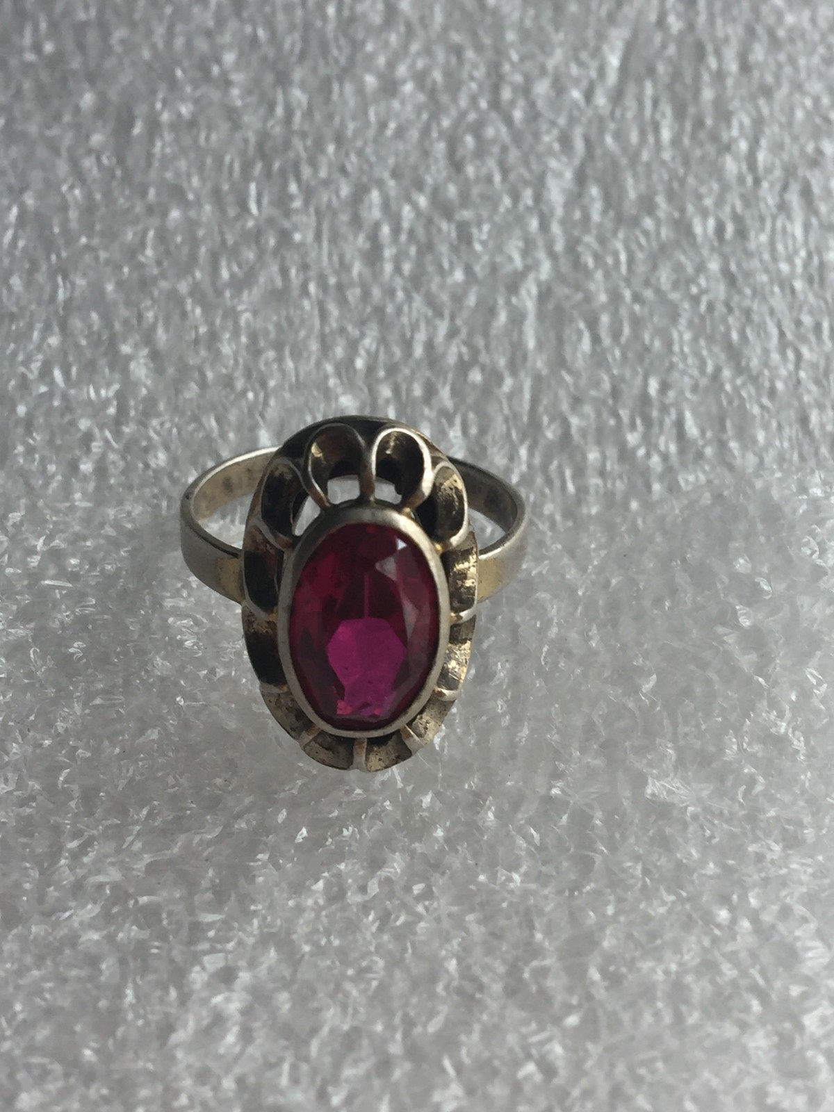 Tourmaline Rings silver 875 Russian Soviet Silver vintage USSR