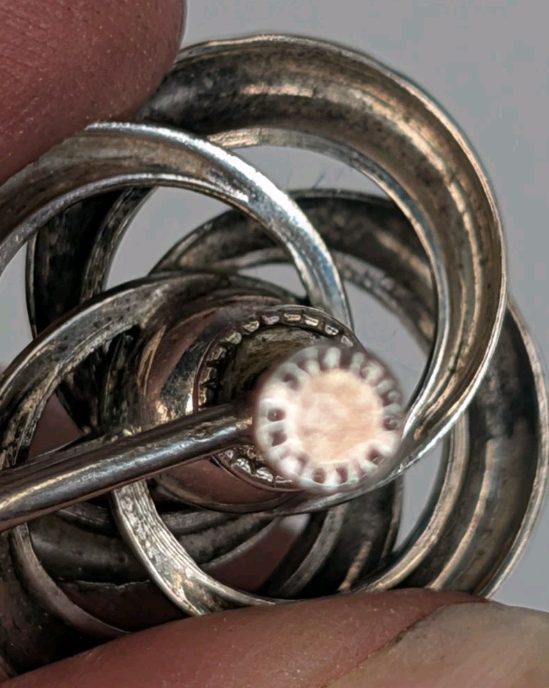Vintage 50s Sterling Silver 925 Swirl Lovers Knot Screw Back Earrings