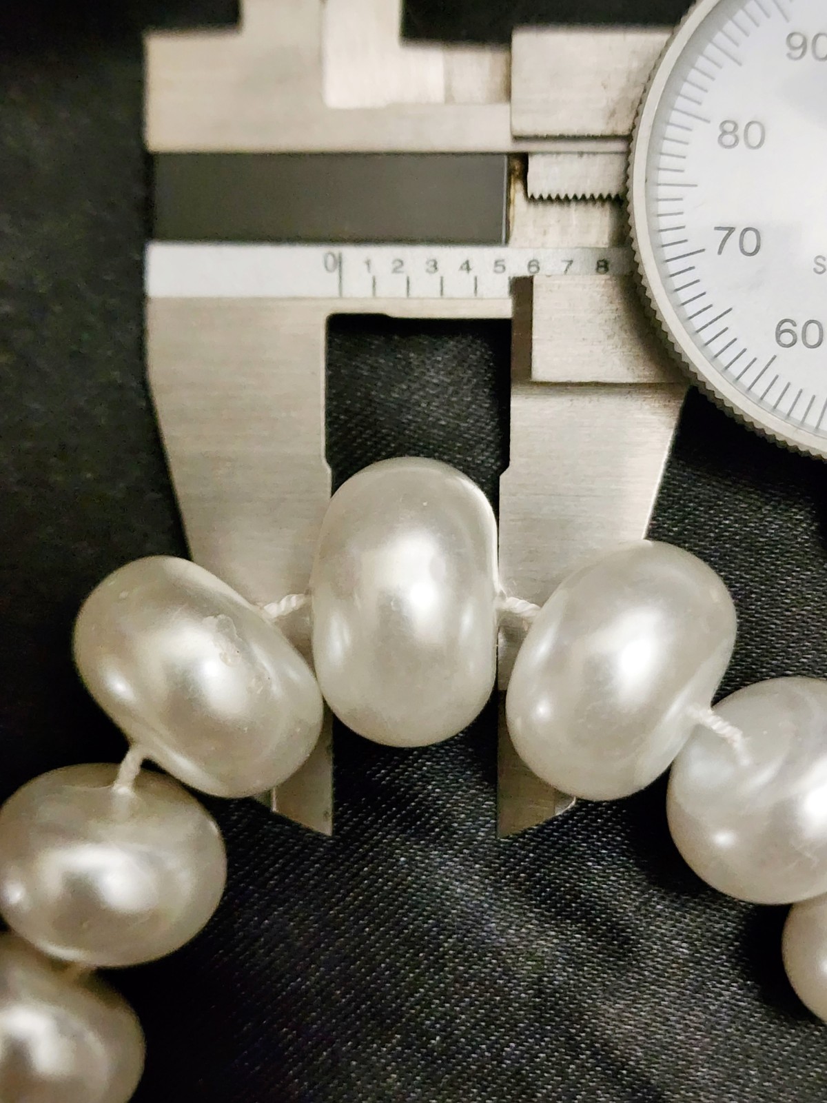 2 set VTG Baroque & Egg Shaped Faux Pearls 23.5 in Old Hollywood glamor MCM