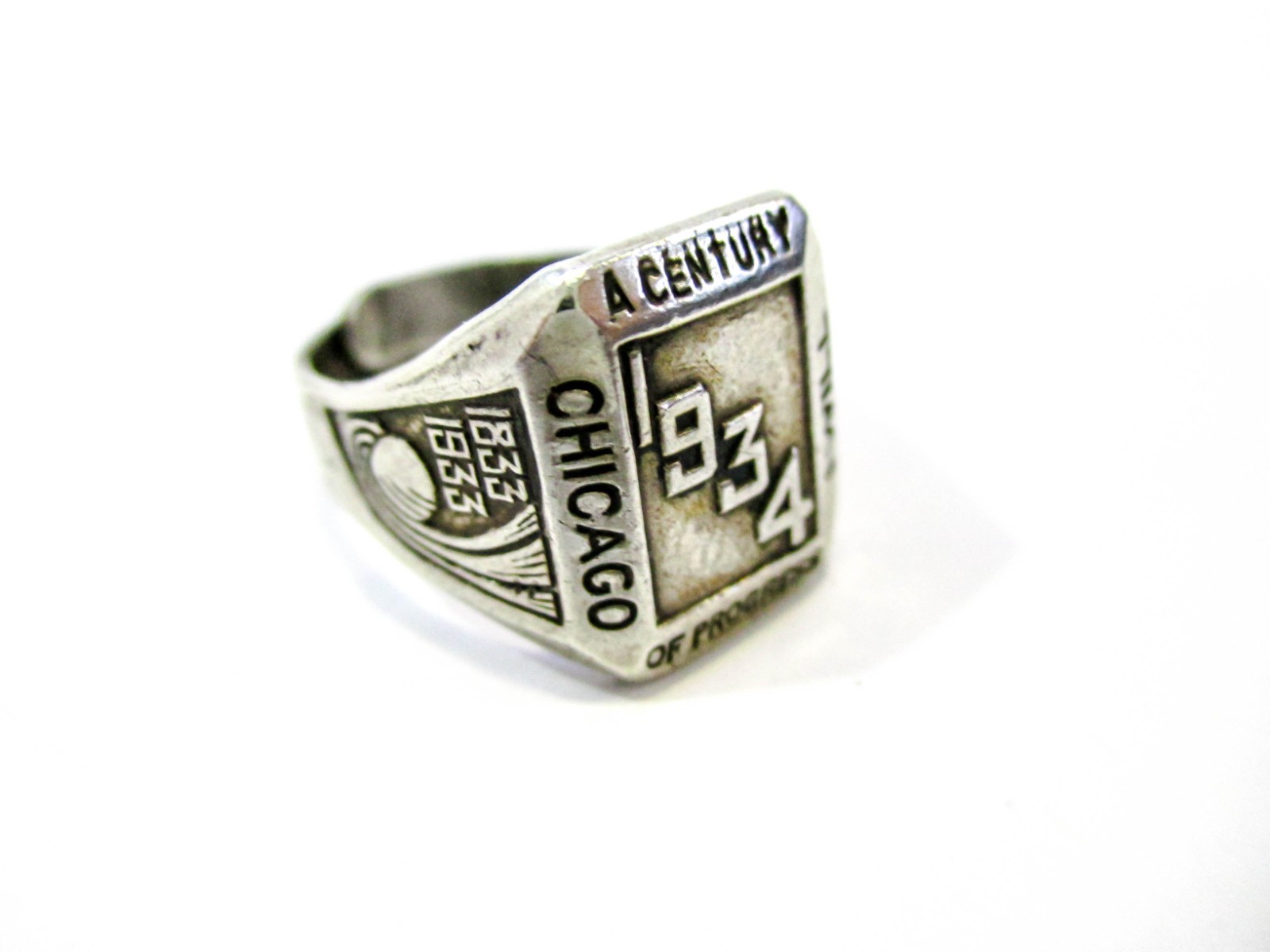 Sterling Silver Ring Chicago World’s Fair Souvenir