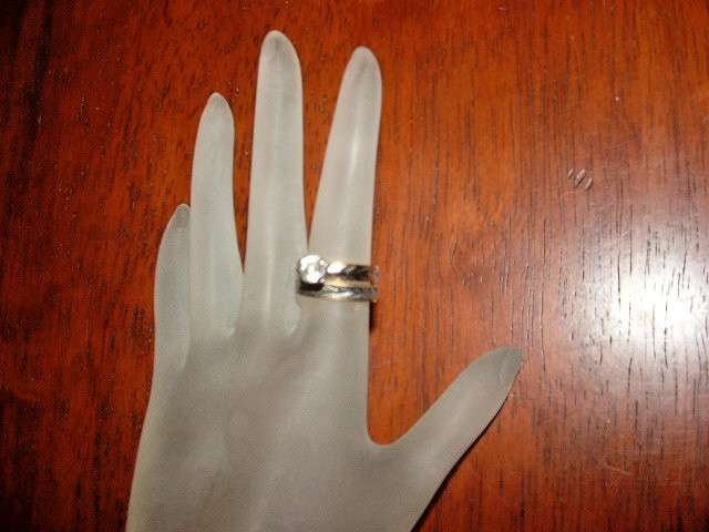 NEW Vintage 2 tone 14K Dura-Klad Gold Electroplate 2 PC. wedding set SIZE 5