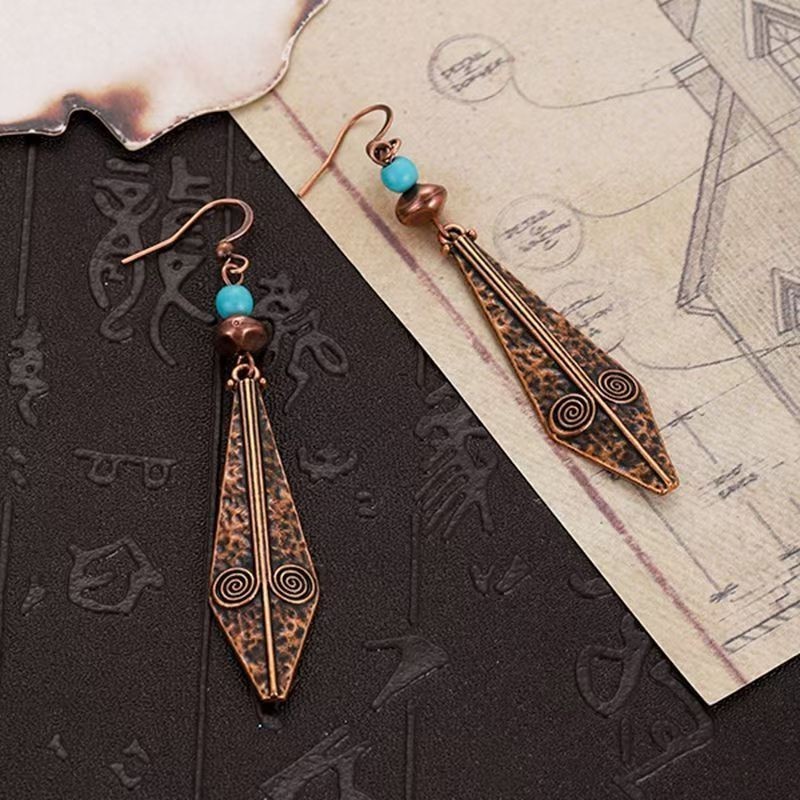 Vintage ethnic style earrings Bohemian Maillard jewelry