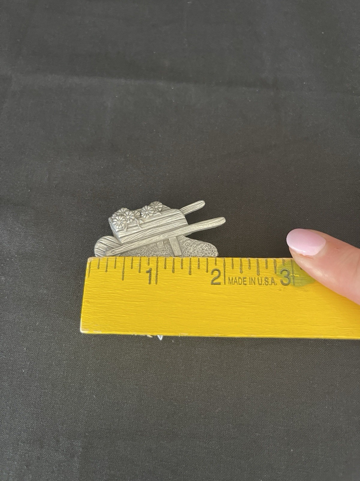 Spoontiques Pewter Garden Tools Brooch Shovel Hose Gloves Wheelbarrow Design