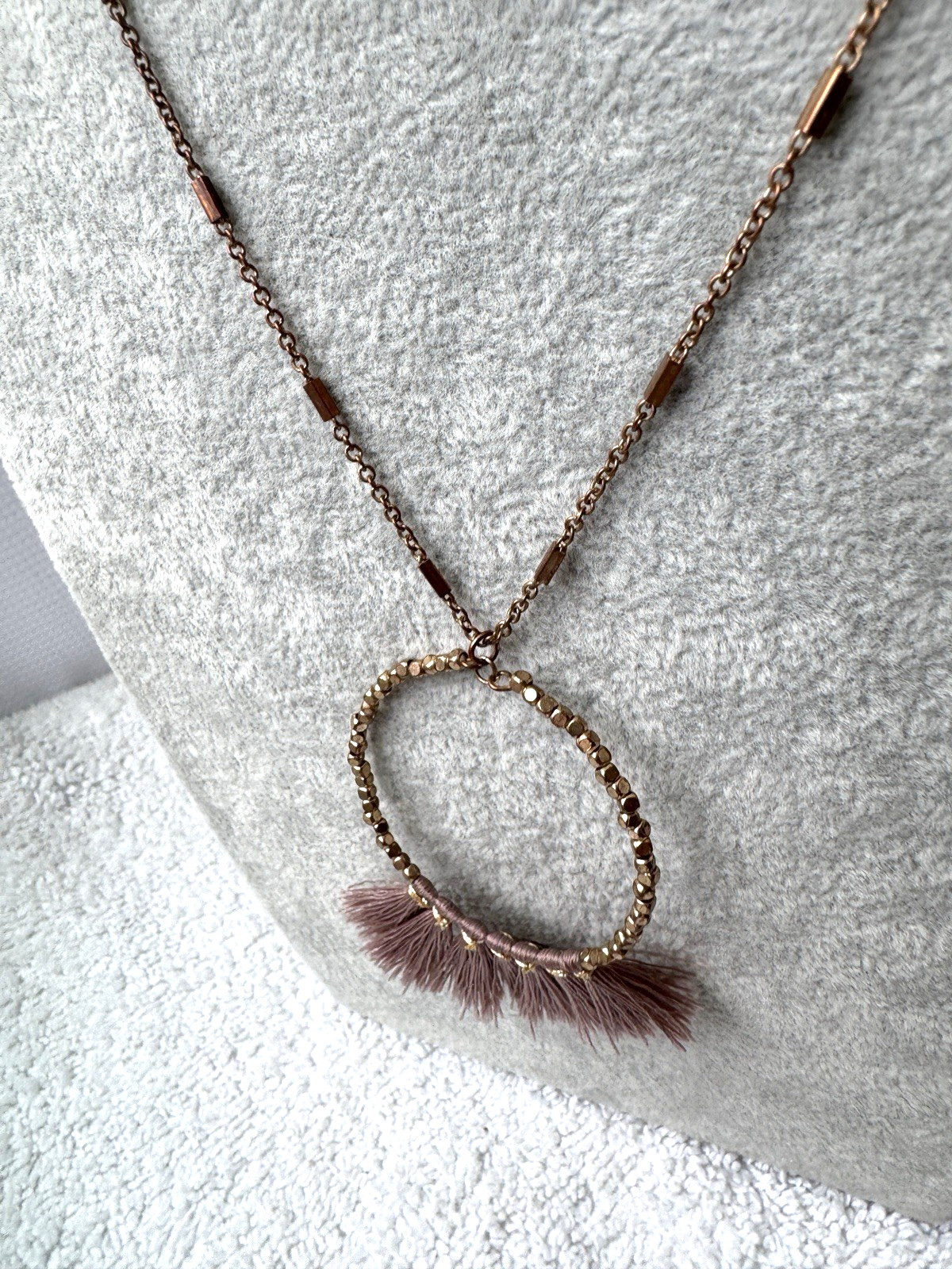 VTG HEART 1990s 2000s y2k Circle Modernist *2 Necklaces Stack* Lot Choker Unique