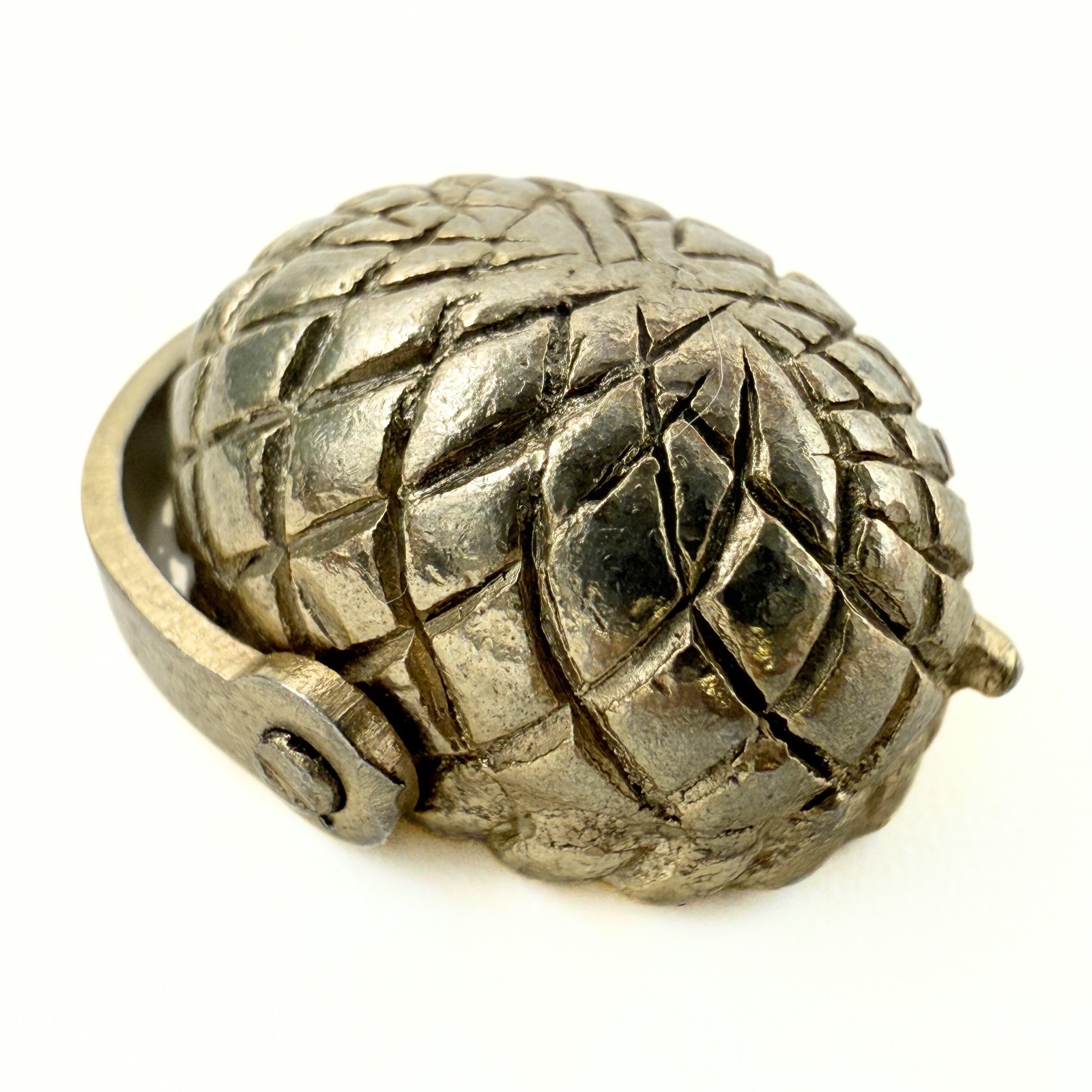 Vintage Amazing Gold Plated Nantucket Basket Pastel Multi Color Glass Charm