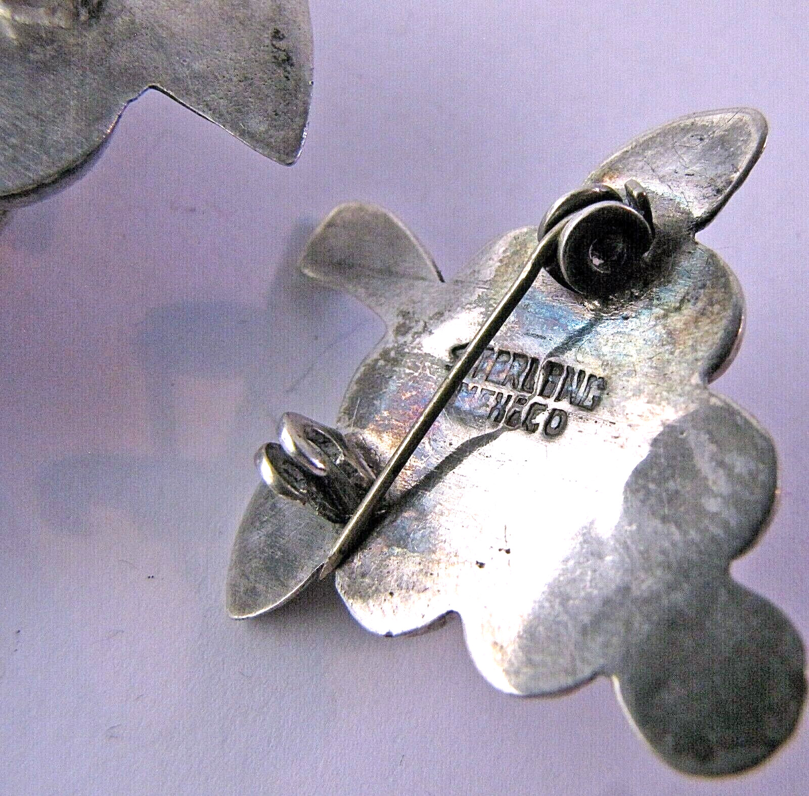 Grape Clusters Brooch Set 3Pc Vintage Sterling Silver Mexico Pin