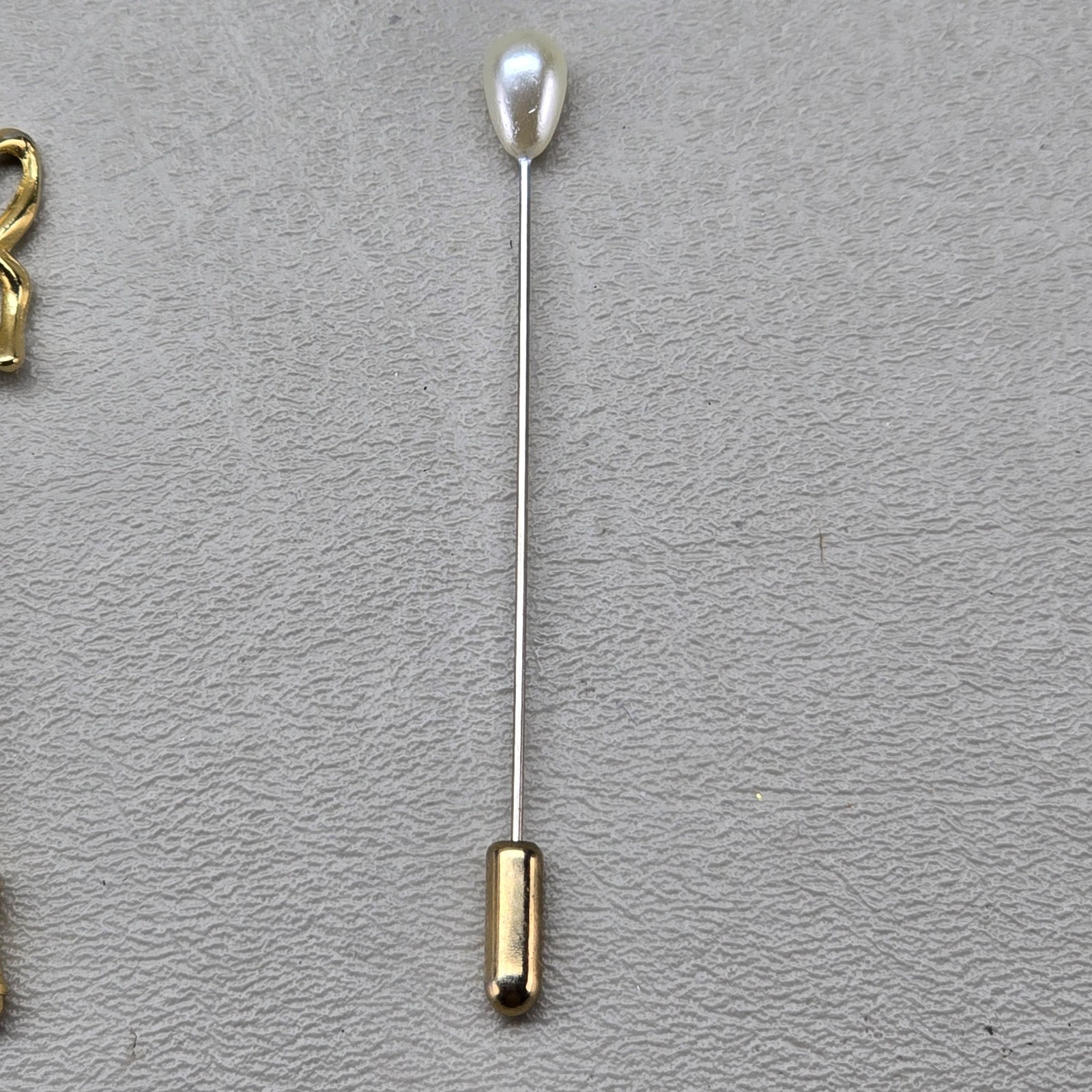 Vintage Stick Pin Lot 6 Pieces Hat Lapel Red Hat Society Gold Silver Tone