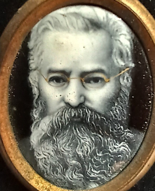 Early Original Amazing Enamel Art Portrait Medallion Brooch Pendant