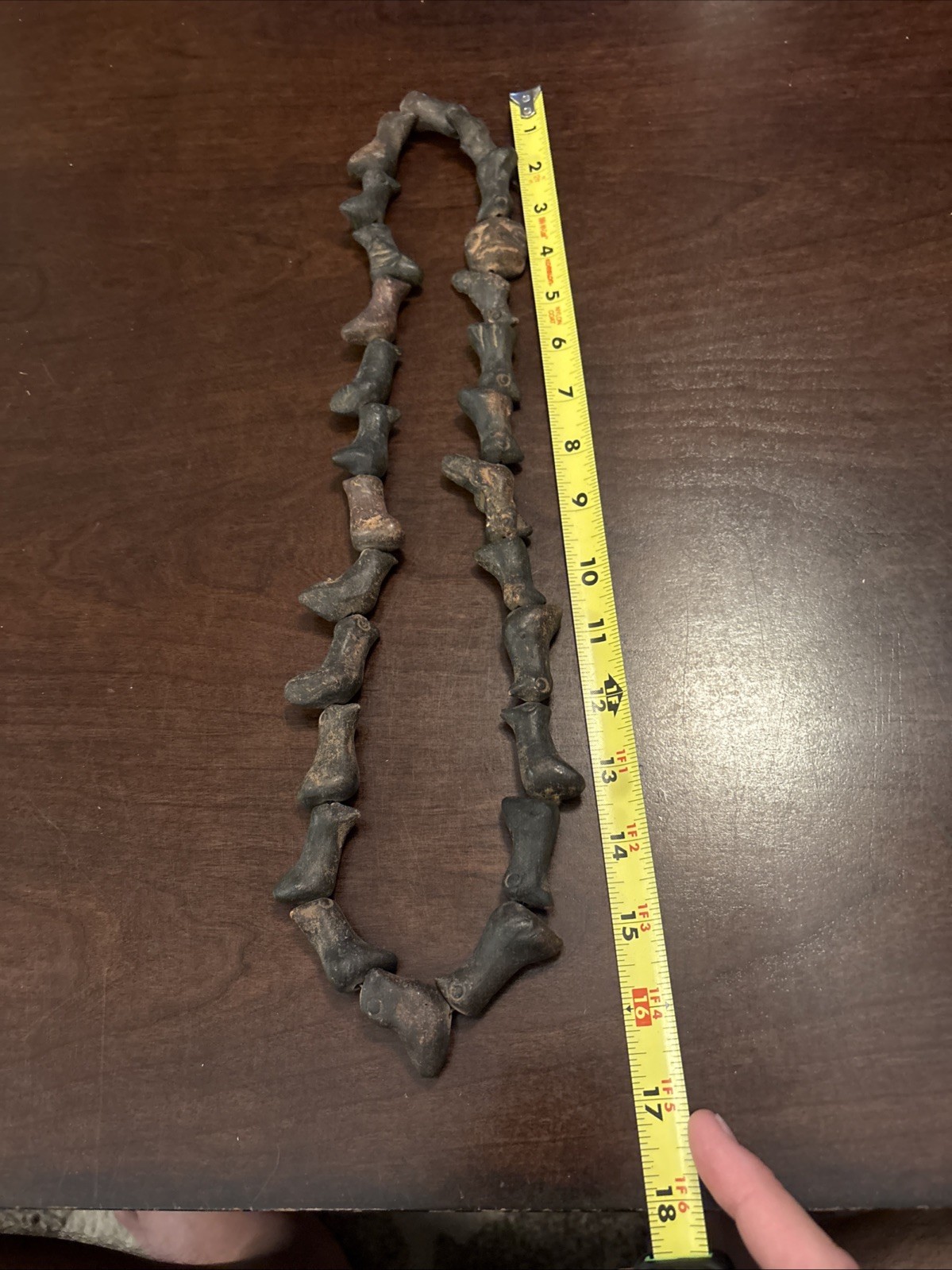 Vintage Guatemalan Fossil Necklace Or Clay Not Sure?