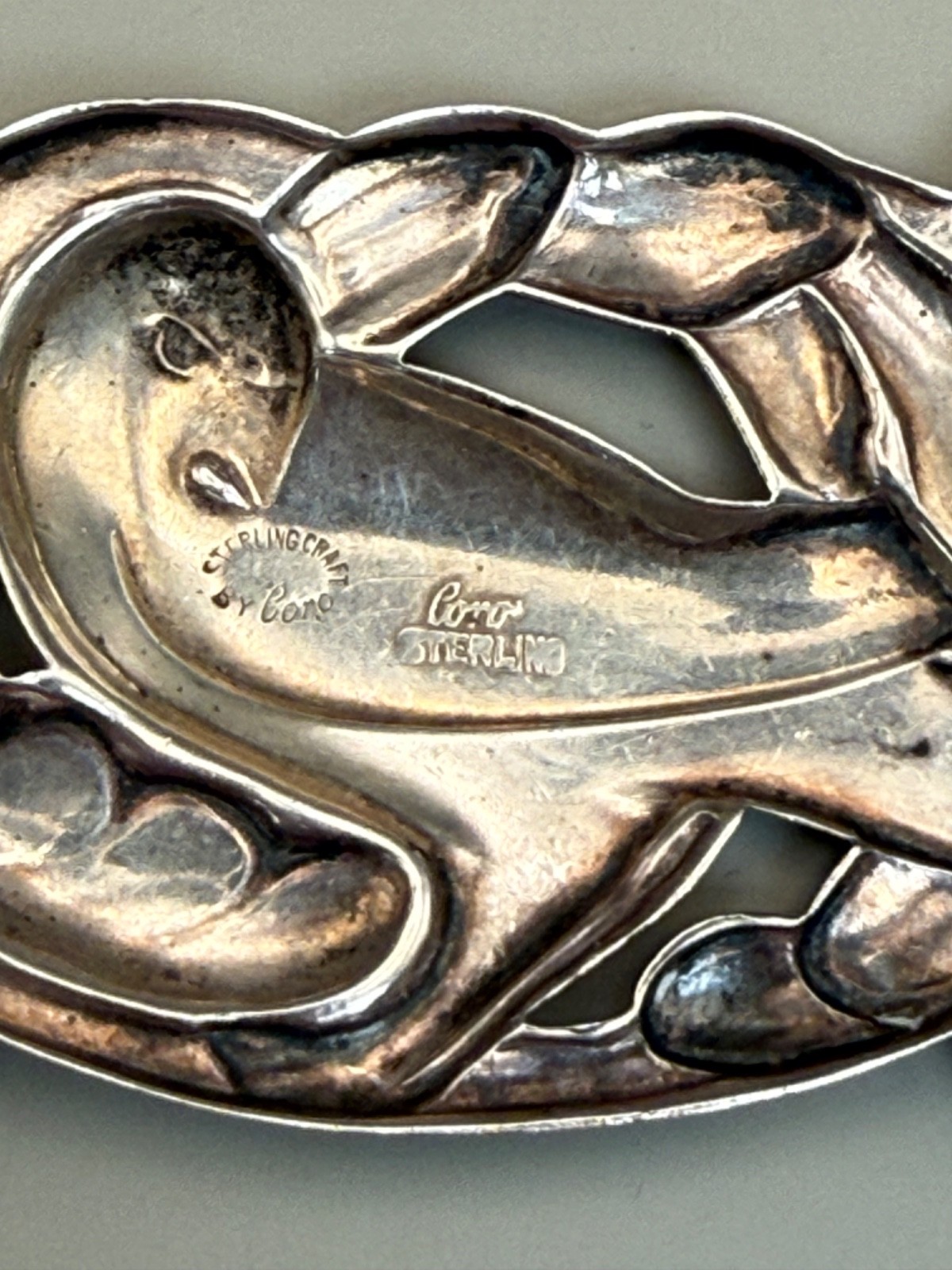1940 Vintage Cohen & Rosenberger-Coro-Classic Sterling Silver Dove Brooch/ pin
