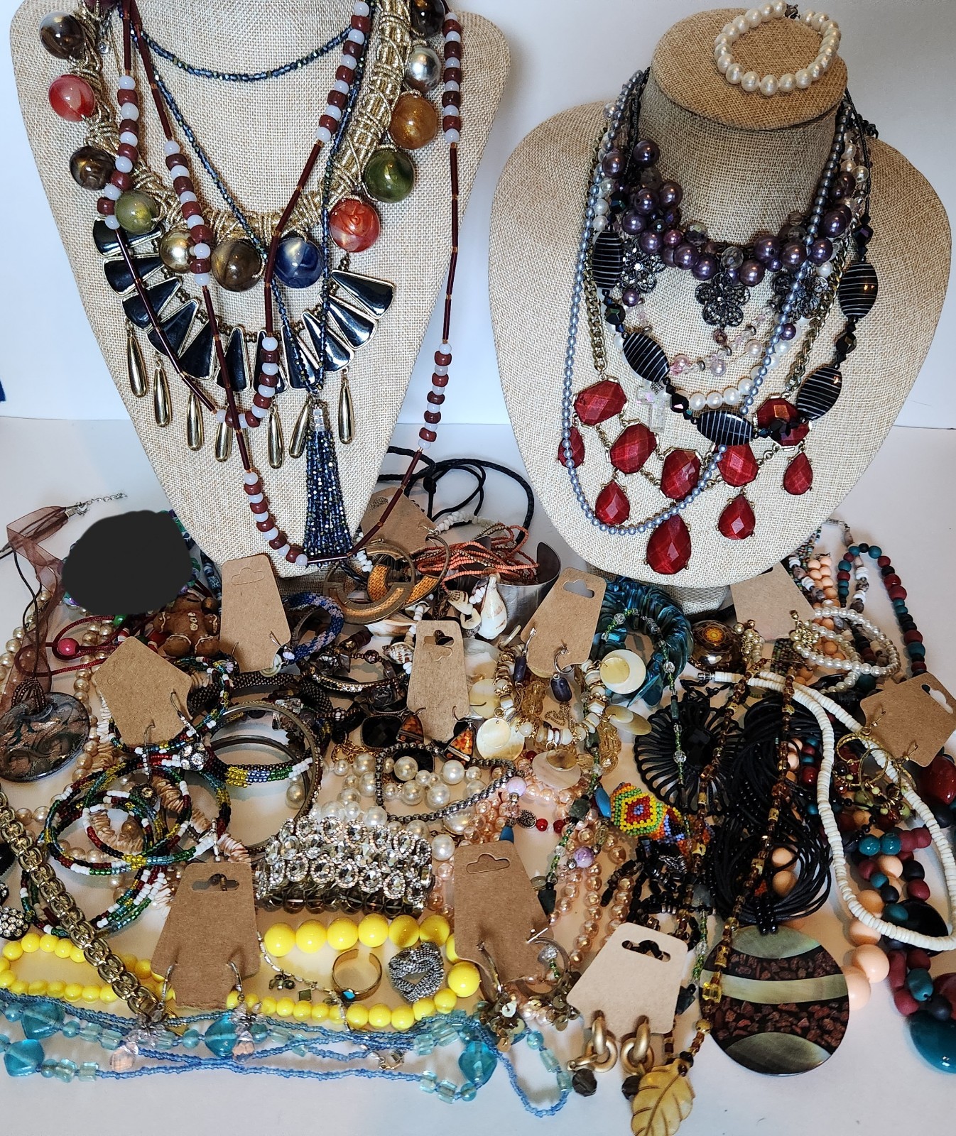 Vintage Estate All Wear Or Resale Huge Costume Jewelry Lot 82 Pcs 4lbs 9Oz
