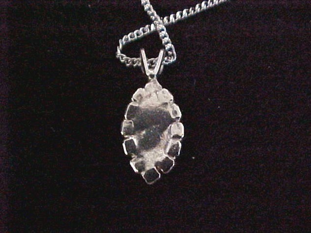 Vintage Silver Tone Marquise CZ & Light Blue Topaz Crystal Pendant Necklace 18″
