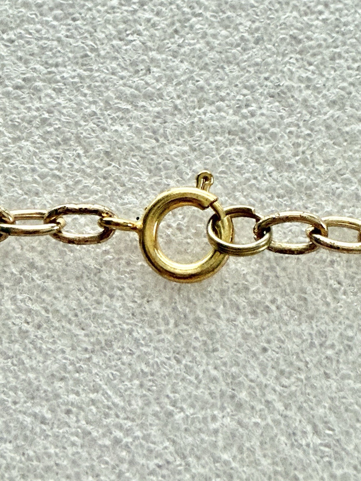Vintage Gold Tone Articulated Removable 2.5” FISH Pendant 24” Rolo Link Necklace