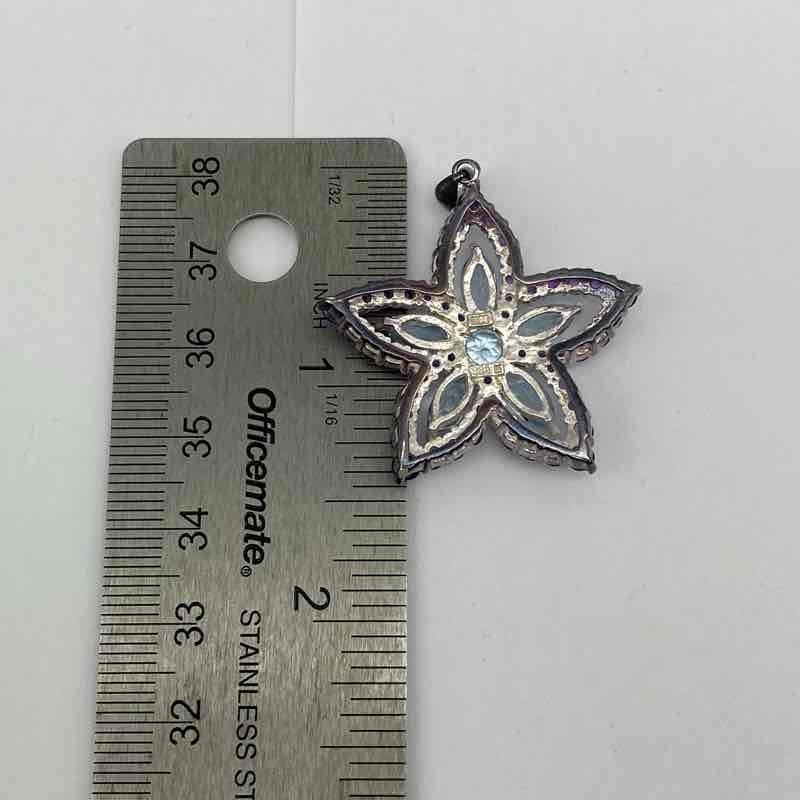 Sterling Silver 925 Amethyst Blue Topaz Ring Pendant Jewelry Lot 18.1g Size 6.25