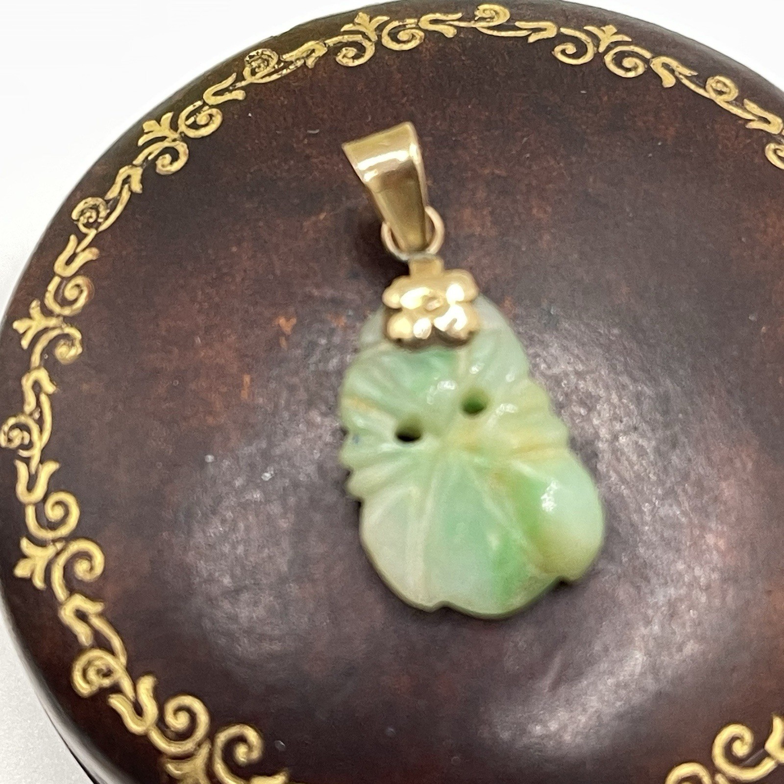 Charming! 14K Yellow Gold and Jade Pendant Charm-Owl?