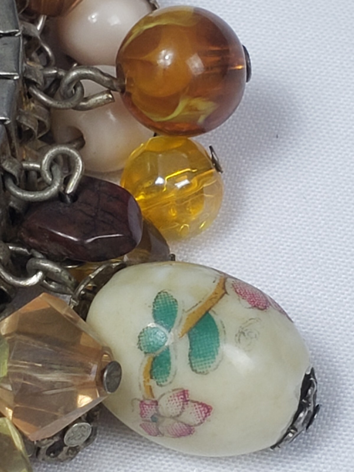 Jade tigers eye Cha Cha Bracelet Glass Bead Expansion Meditation Success Wealth