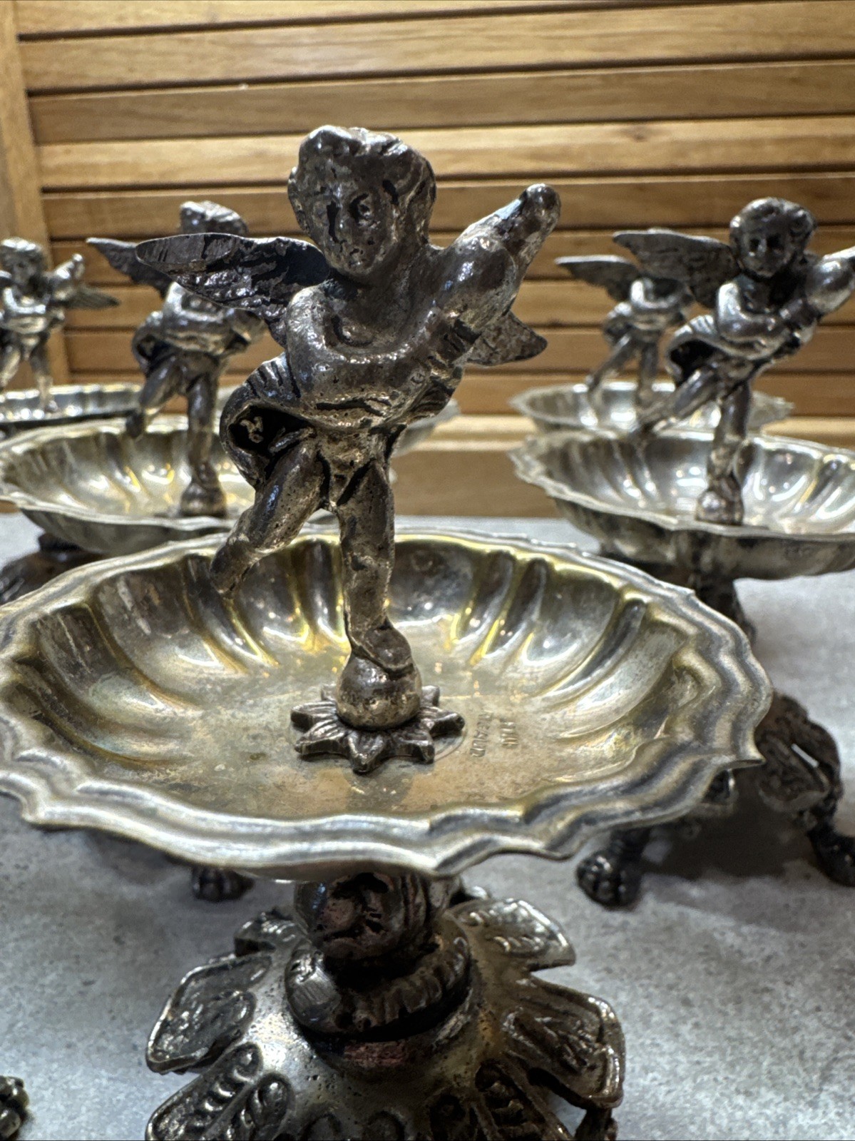 CENDRIER jewelry and or salt cinder Italia 1930 ( set of Eight )